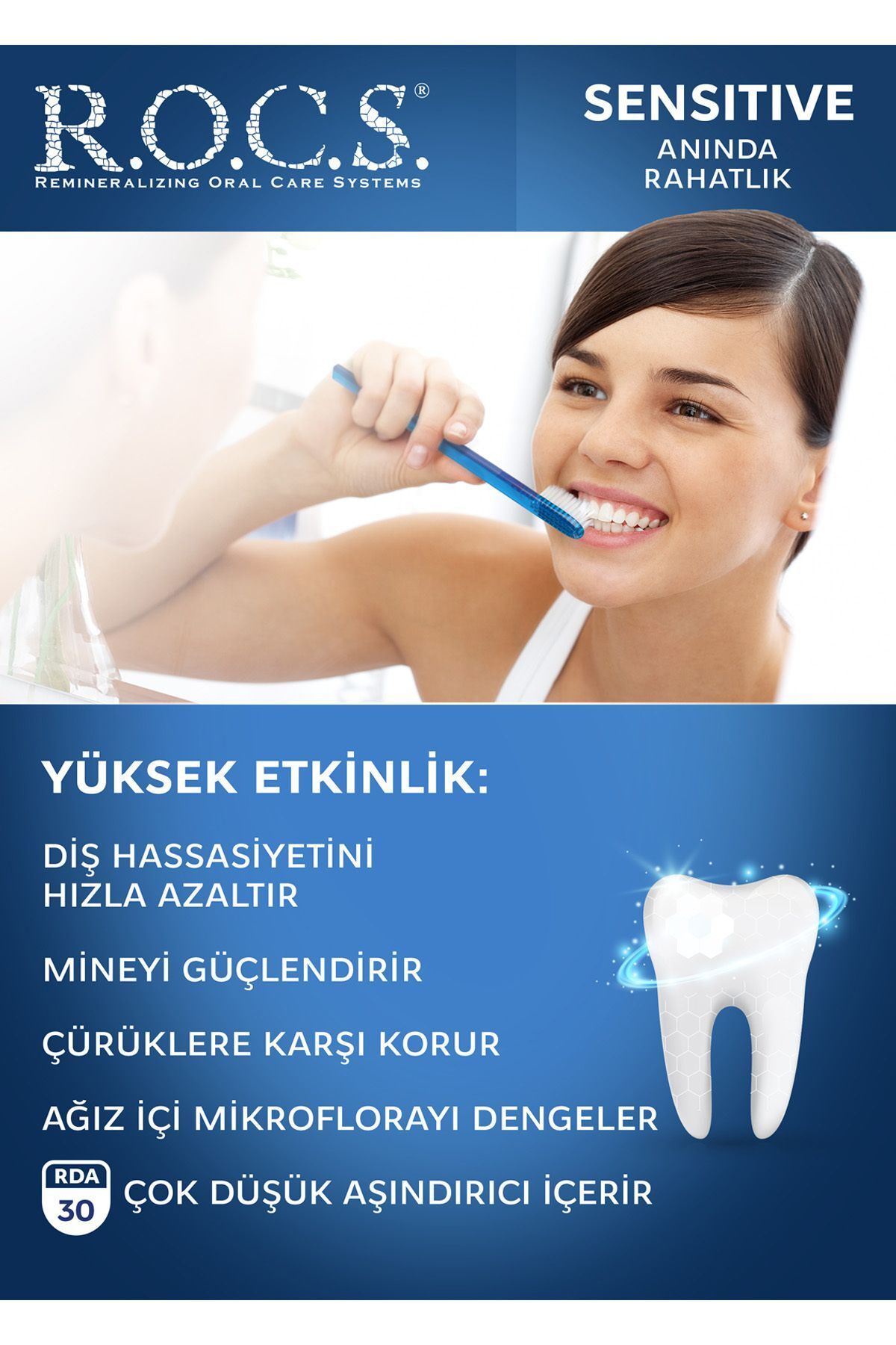 Sensation-Rocs Sensitive Instant Relief Relaxing Toothpaste for Sensitive Teeth - 94 G 3