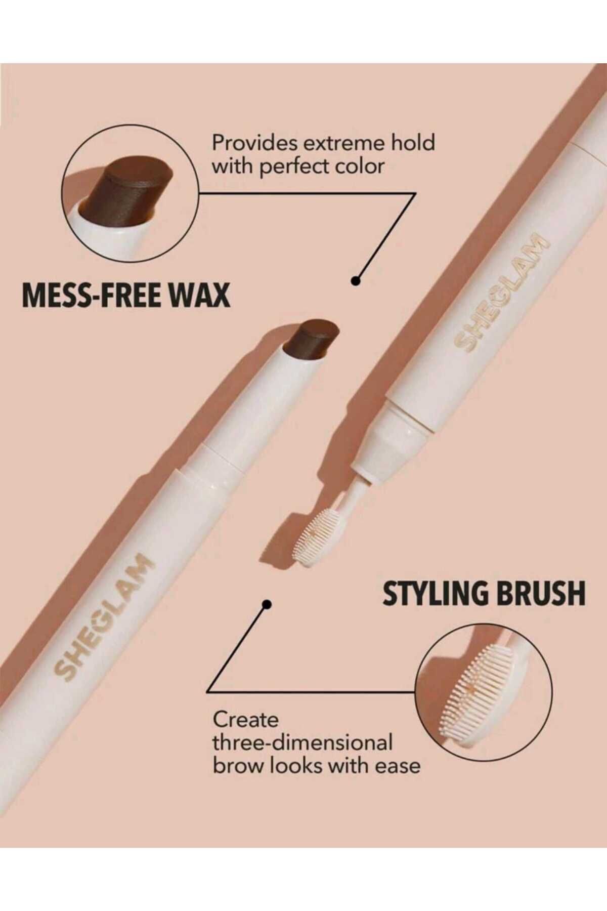 SHEGLAM تثبیت کننده ابرو (بی رنگ) حالت دادن، پر کردن و فیکس کردن ابروها