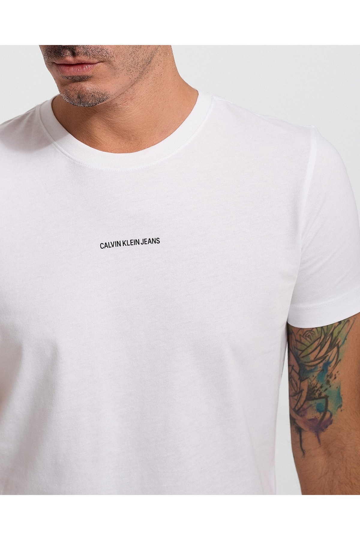 تیشرت مردانه سفید کلوین کلاینCalvin Klein | j30j318067PRS اورجینال - تصویر 2