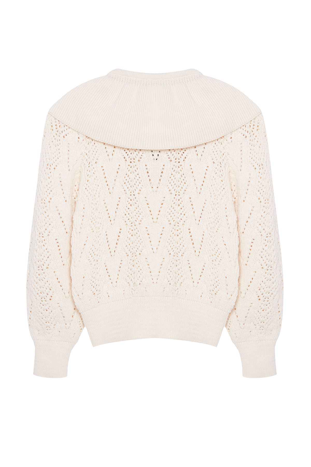 Trendyolmilla  Taş Yumuşak Dokulu Kurdele/Fiyonk Ve İnci Detaylı Polo Yaka Triko Kazak TWOAW25KZ00158 - Görsel 7