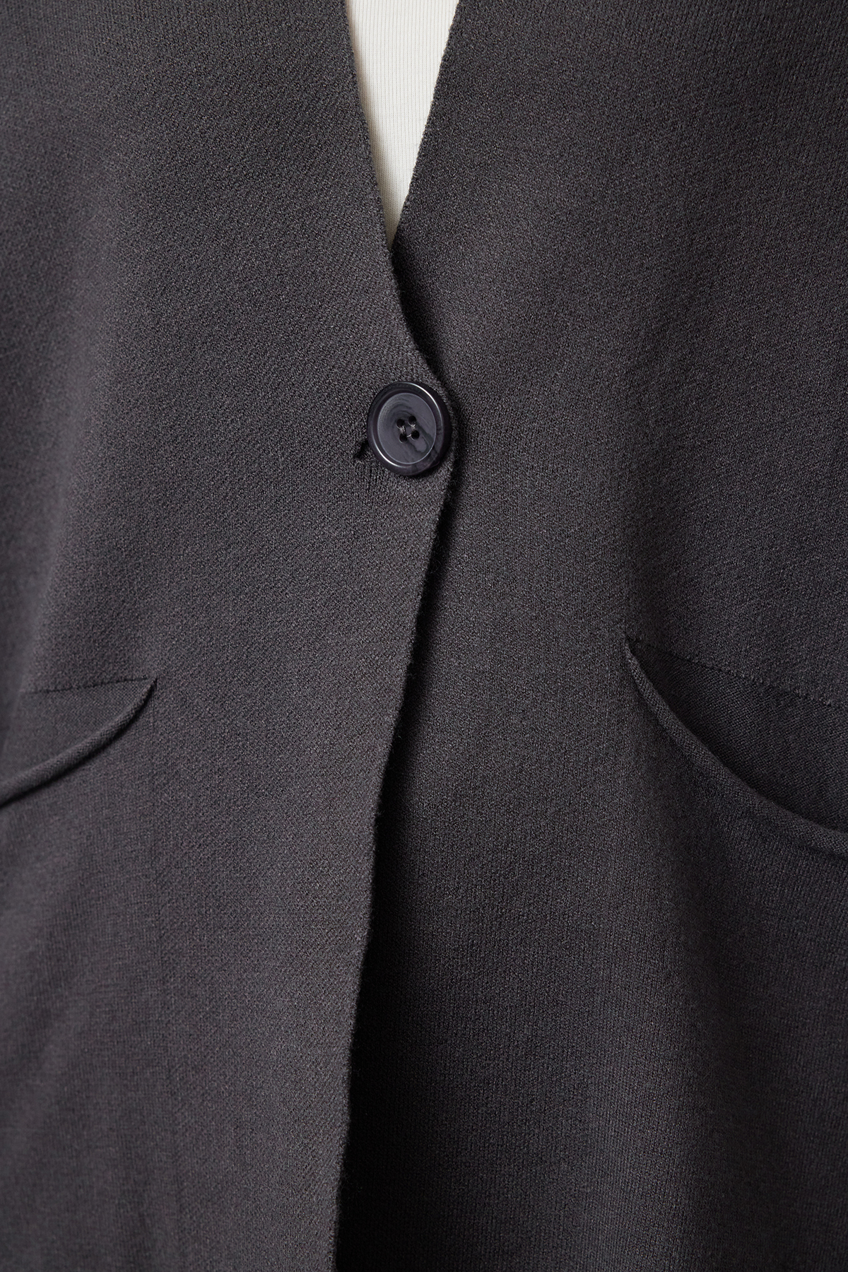 Trendyolmilla  Antrasit Premium İplik/Özel İplik Triko Hırka TWOAW25HI00047 - Görsel 4