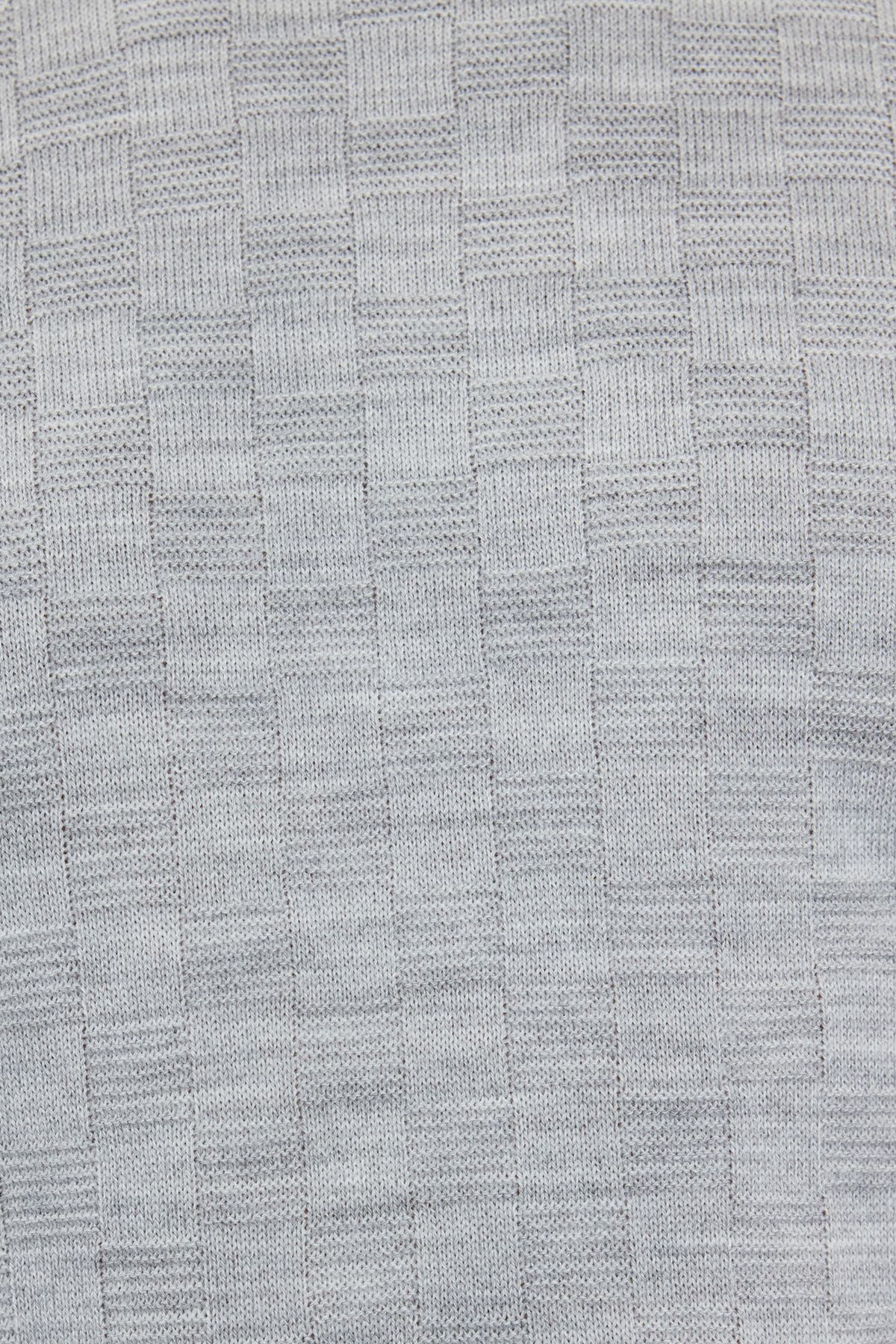 Trendyol Collection-Grauer Herren-Strickpullover mit Rollkragenpullover TMNAW20VK0004 4