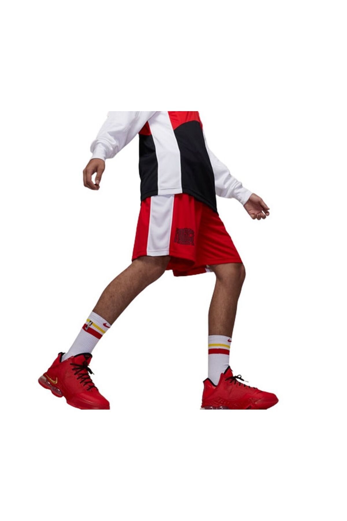 کفش بسکتبال قرمز مردانه کتانی بسکتبالی مدل lebron 19 miami Nike