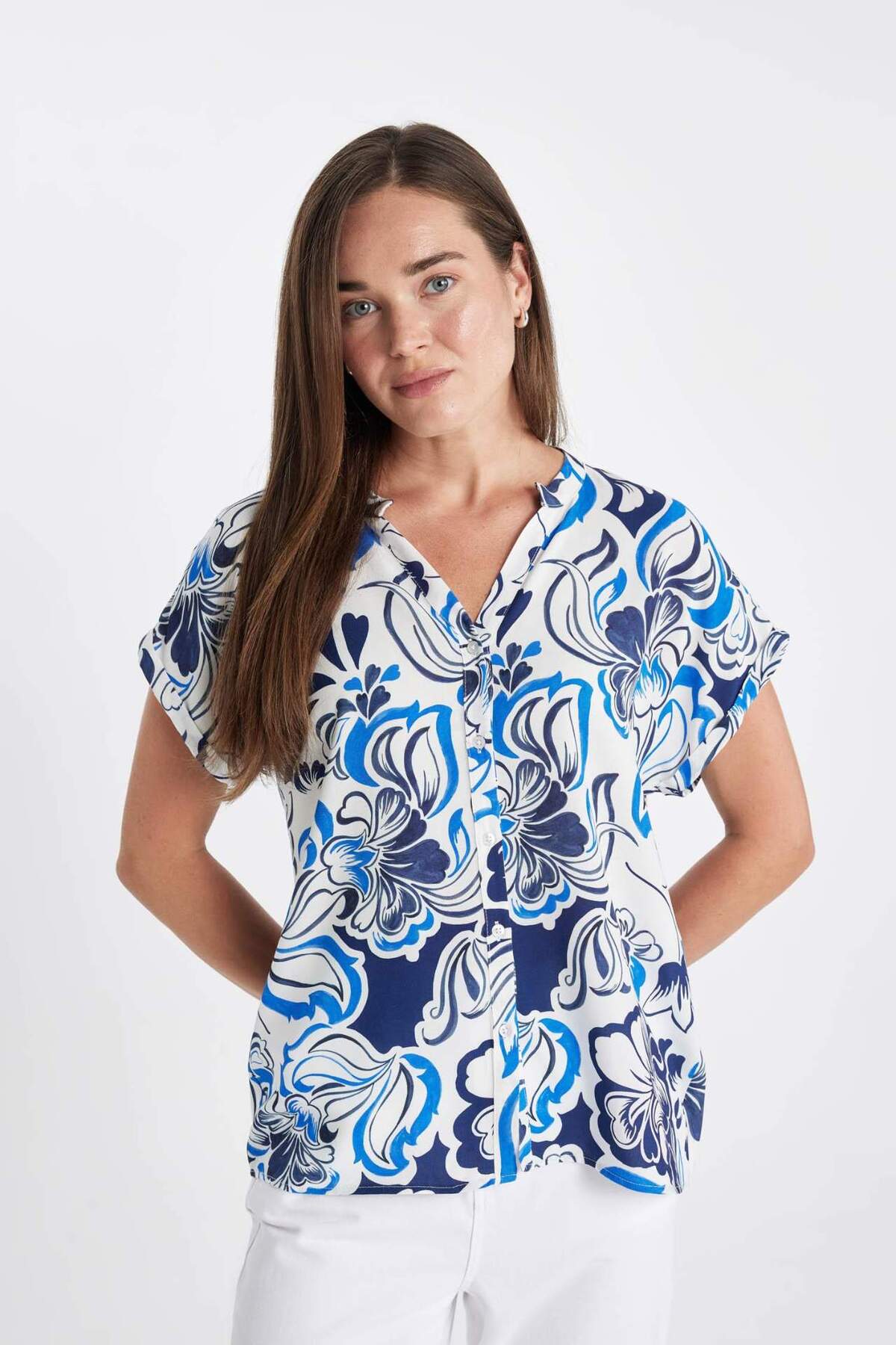 شومیز زنانه دفاکتو | I6173AZ23SM Defacto - Image 5