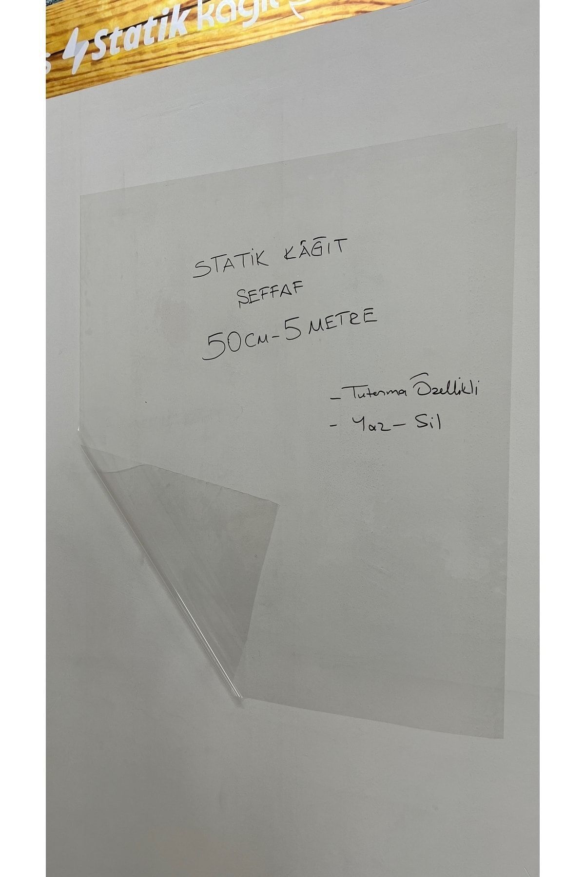ELİSRA-Disposable Static Paper 50 cm X 5 Meter Smart Transparent Board 7