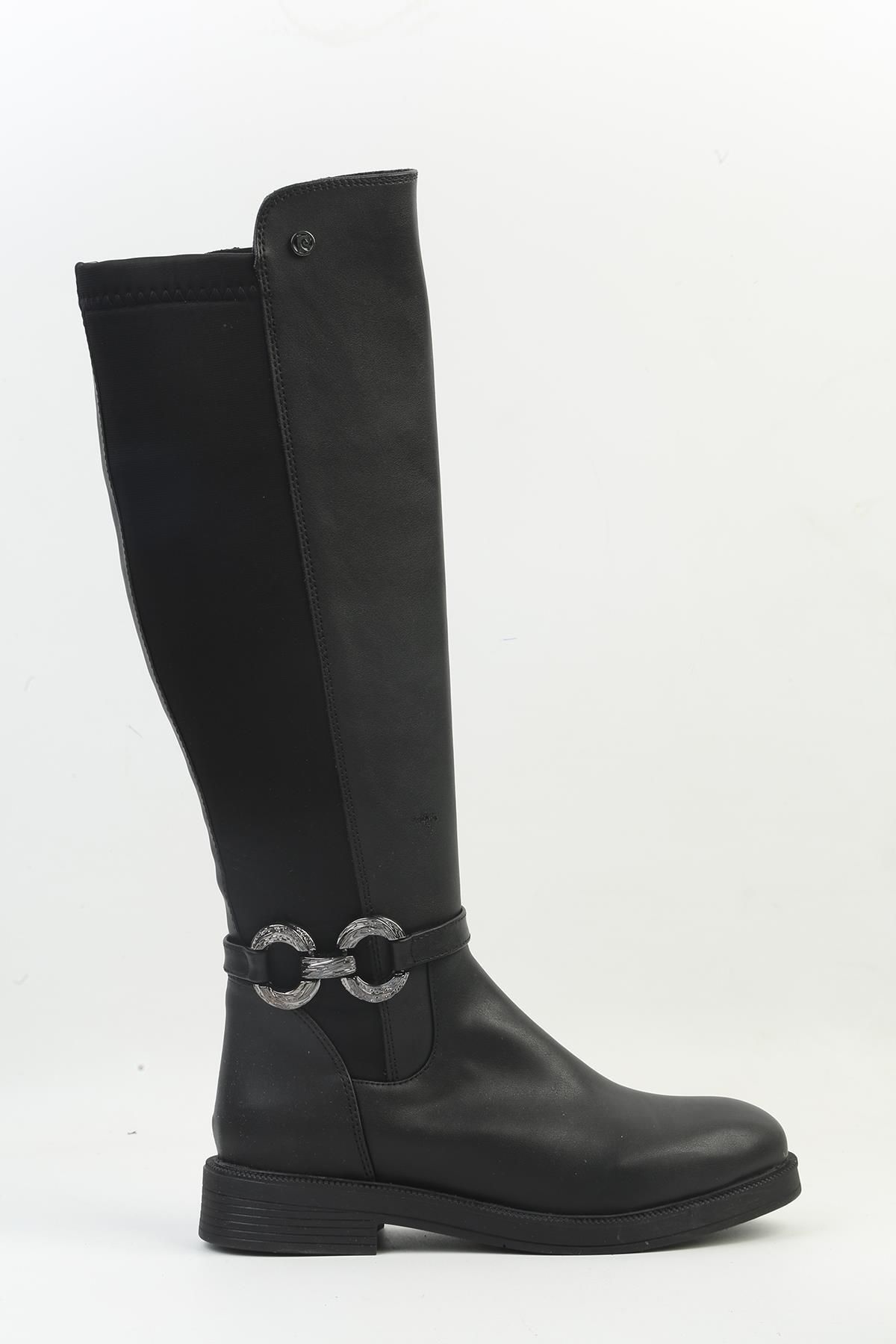 Pierre Cardin-® |   PC-54121 - 3076 جلد أسود - أحذية نسائية 1