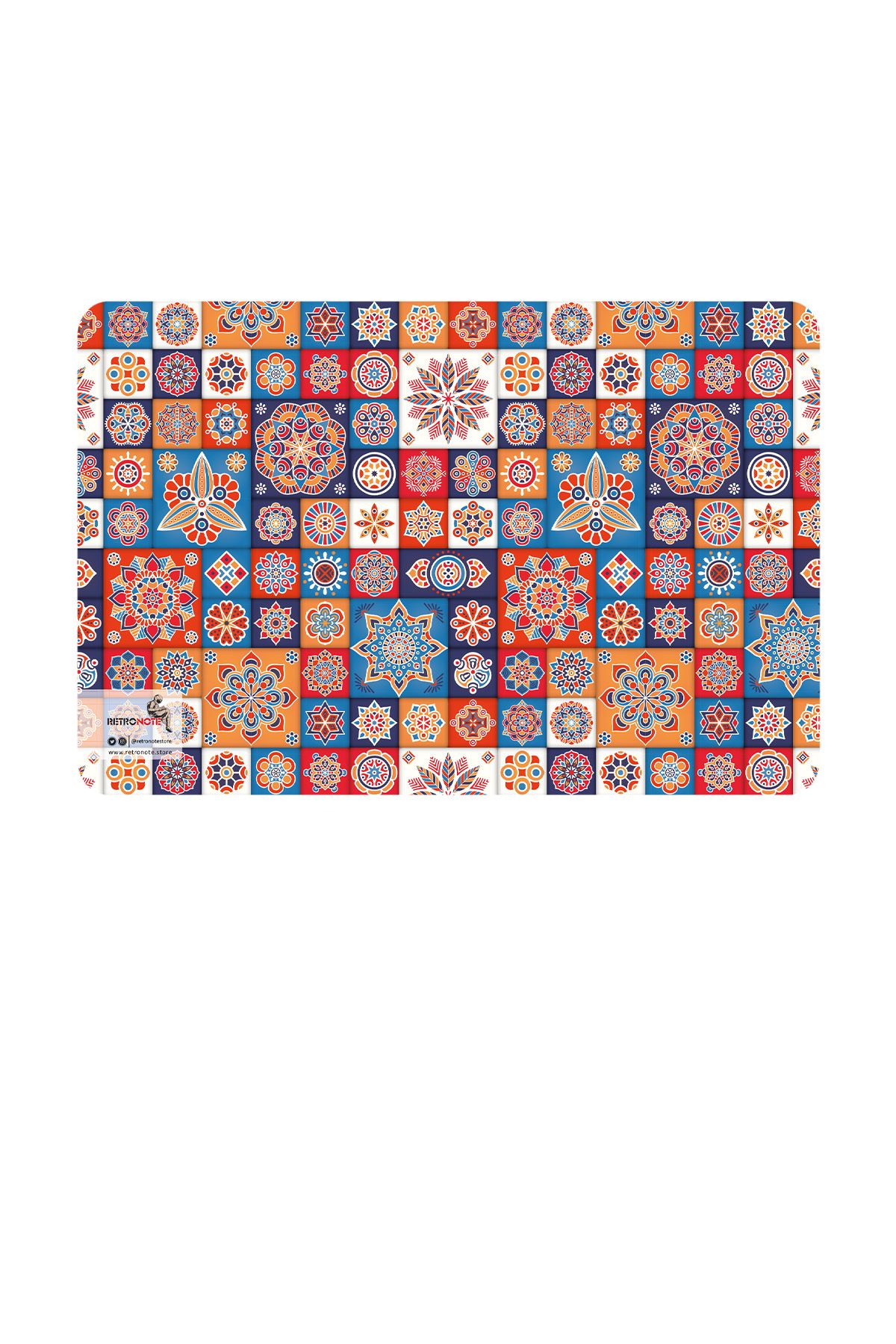 retronote-1 - Unlined Anatolian Motifs Notebook Set - 64 Pages - 14x21cm 5
