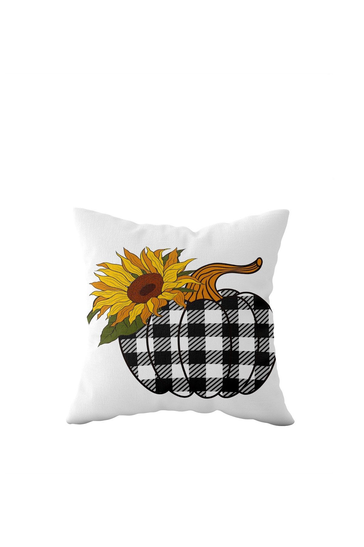 on the clouds-Pumpkin Patterned Single Side Hidden Zipper Pillow Case Throw Pillow Sofa Pillow Case 1