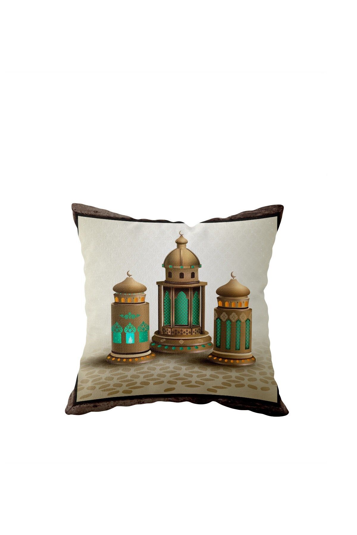 on the clouds-Ramadan Kareem Mosque Single Sided Hidden Zipper Pillow Case Throw Pillow Sofa Pillow Case 1