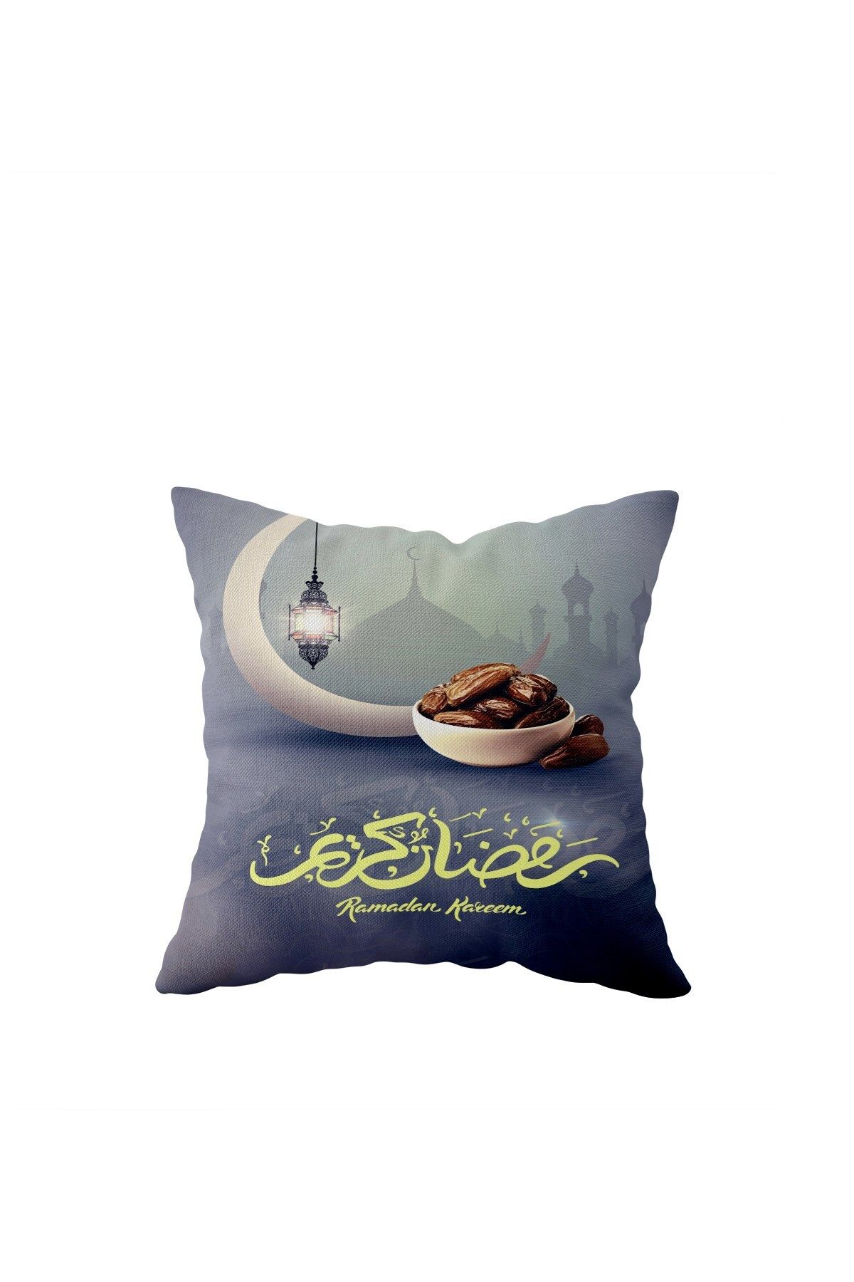 on the clouds-Ramadan Lantern and Crescent Double Sided Hidden Zippered Pillow Case 1