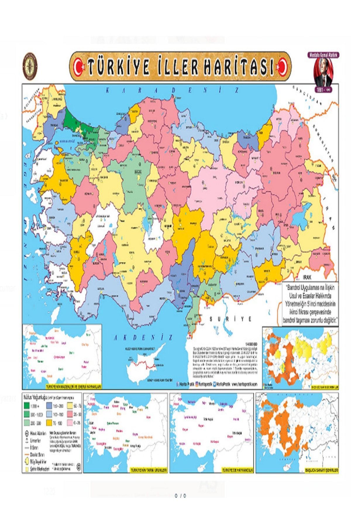 entarzlife-Map Practical (Middle School) World Political, Physical, Dumb Turkey Political, Provinces, Mute Maps 7