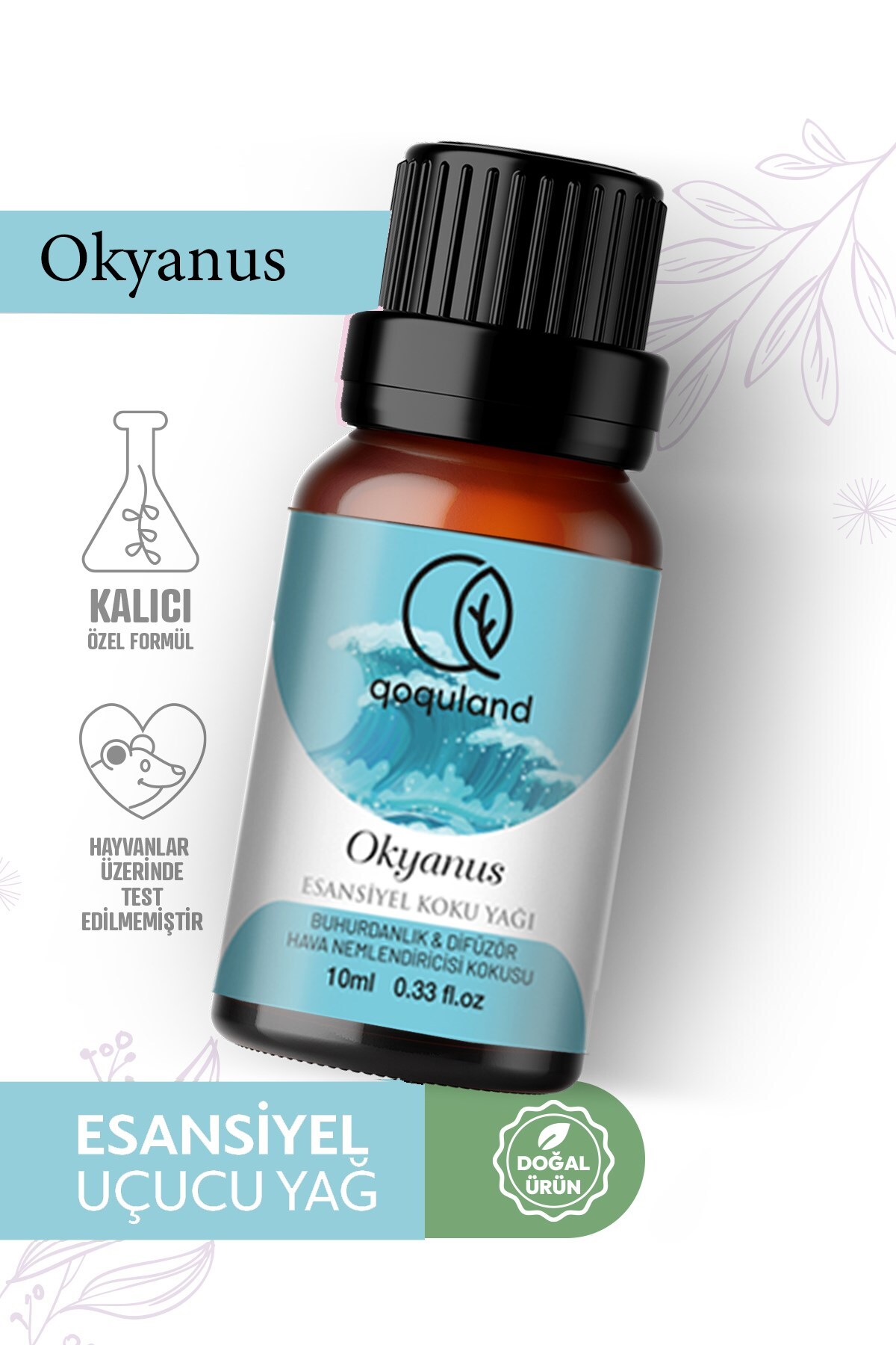 qoquland Okyanus Uçucu Yağ Buhurdanlık Esansı Oda Kokusu Esansiyel Yağ 10ml Humidifier