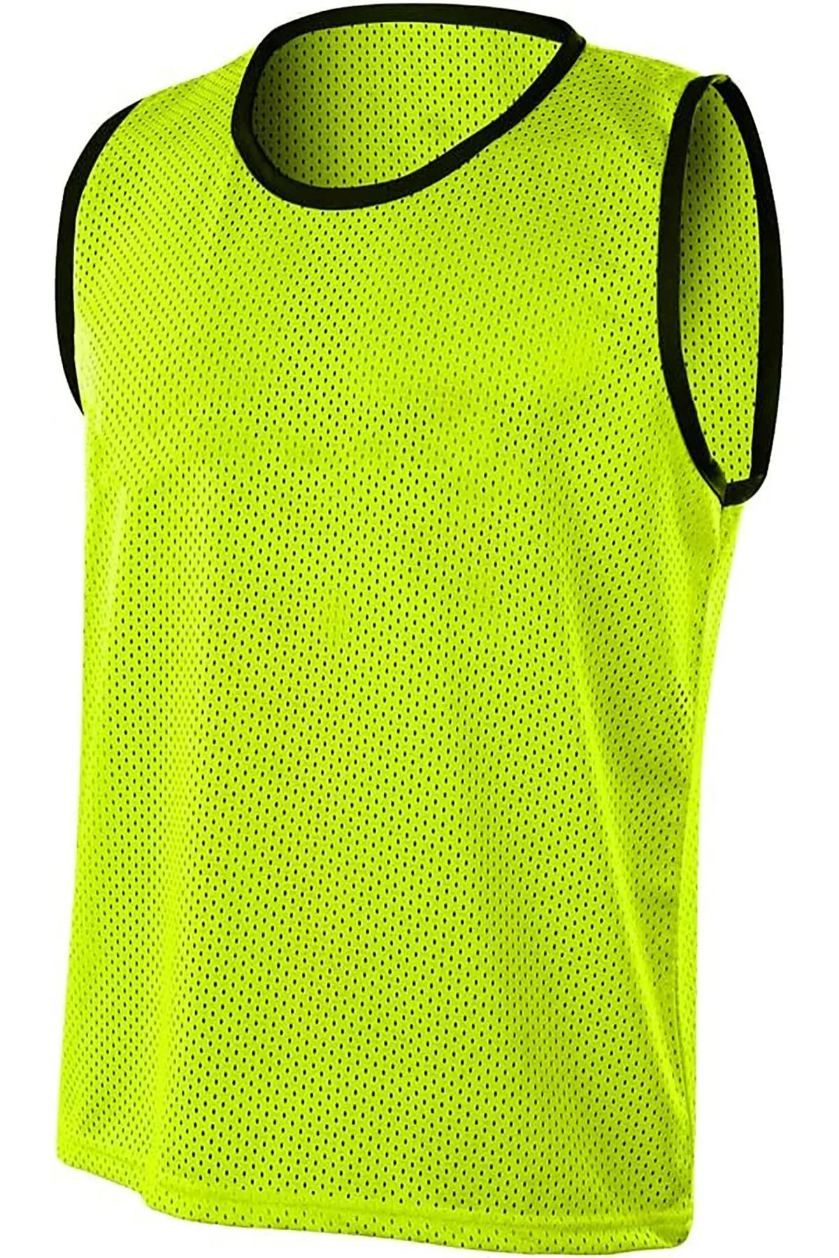 Gök Sports 10 Adet Sarı Yetişkin Beden Delikli Fileli Antrenman Yeleği Halı Saha Yeleği Bip