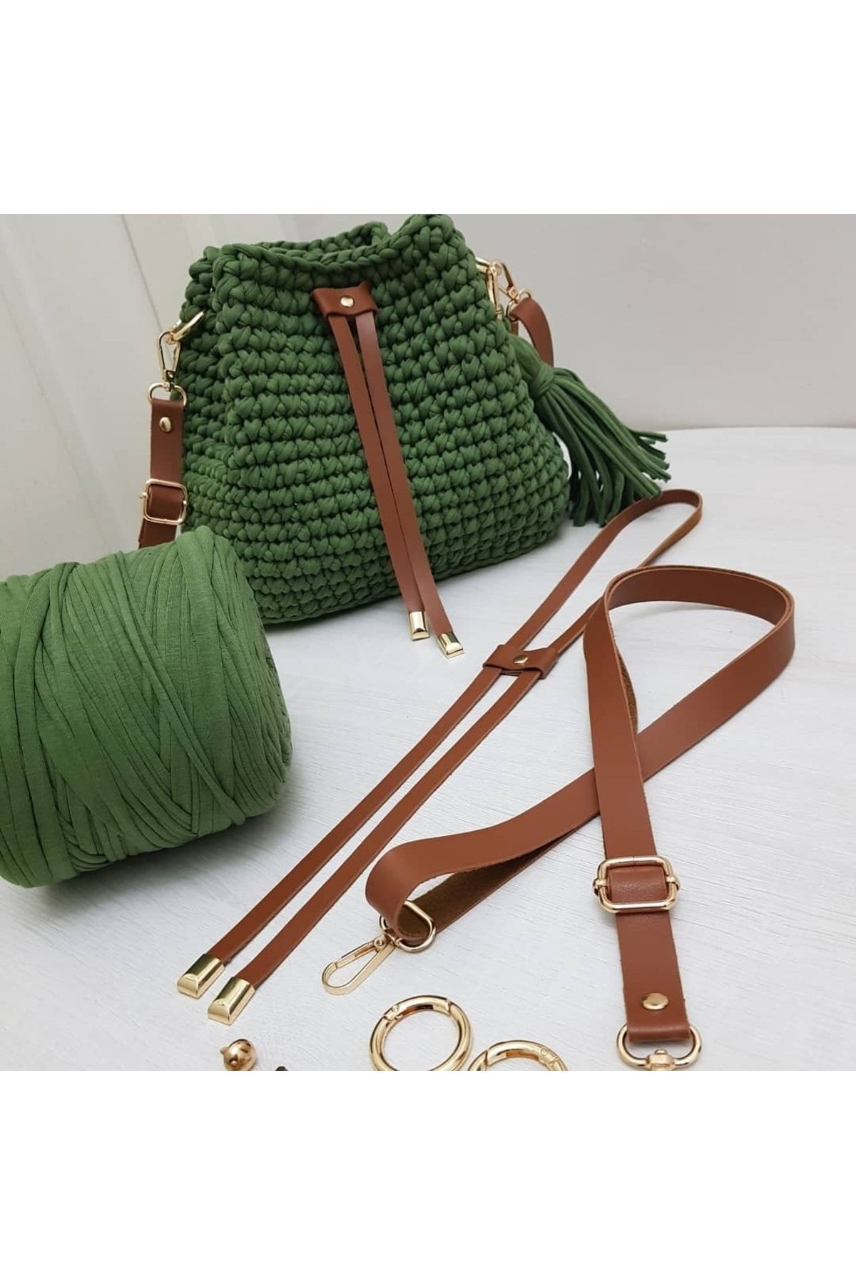 Genel Markalar Deri Ayarlı Çanta Askısı Ve Büzgüsü
