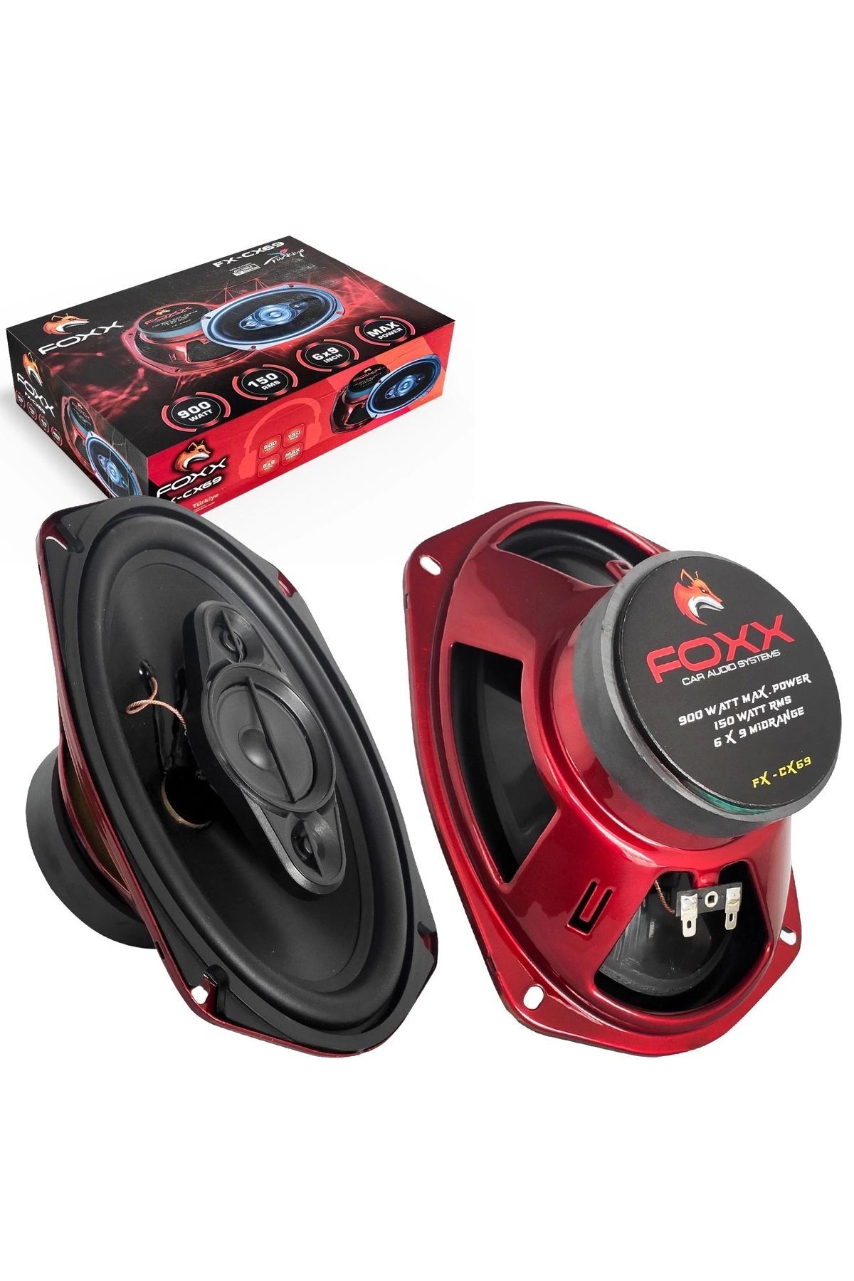 Genel Markalar Foxx Fx-cx69 Oto Midrange Oval 6x9 Inç 900 Watt