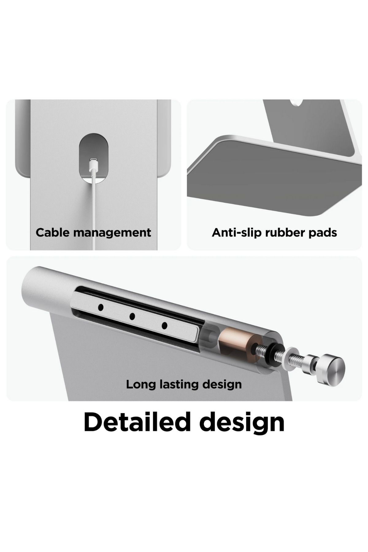 Elago-Apple Ipad - Magnetic Stand Compatible with All Models, Silver 4