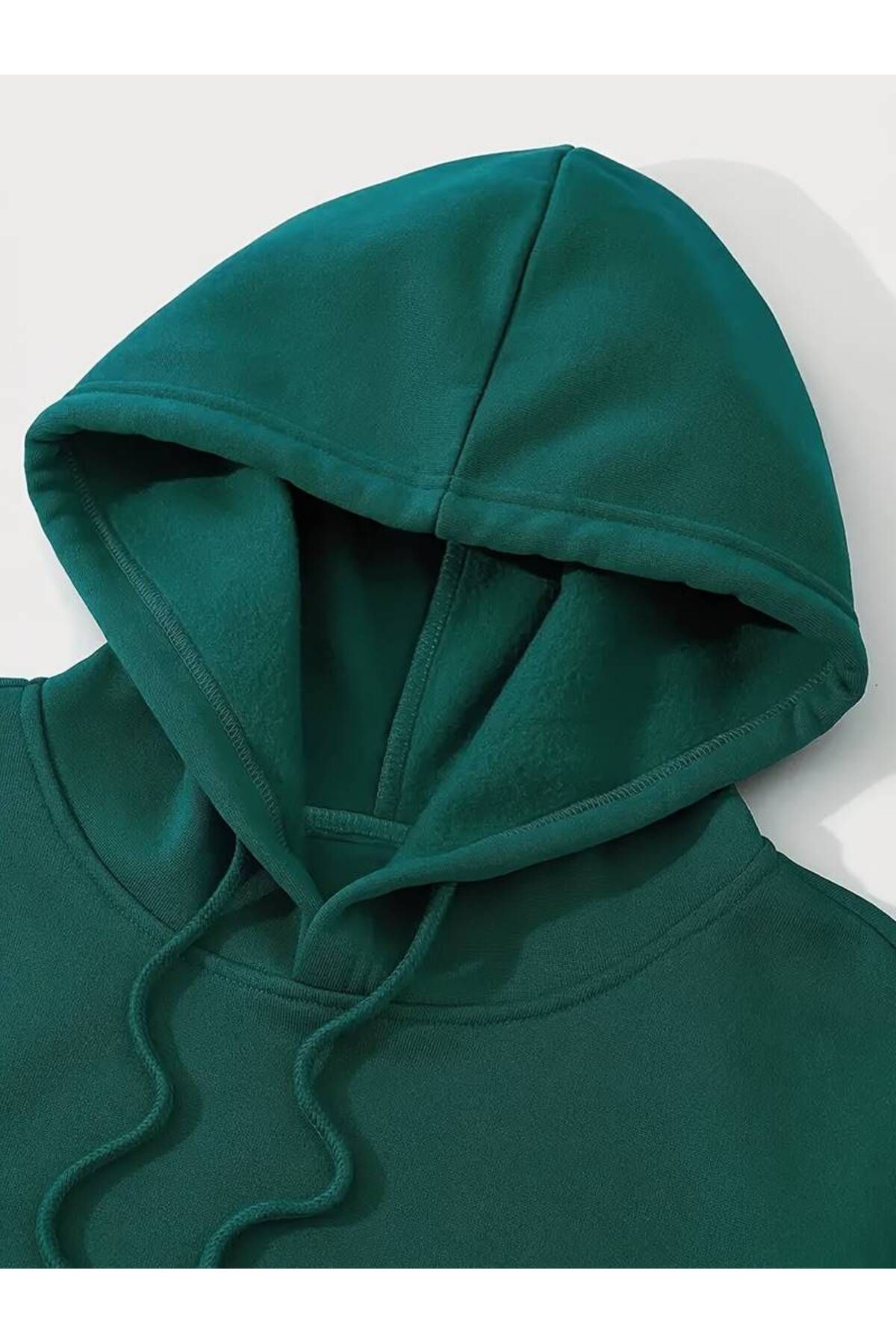 AMMA-Unisex Oversize Hooded Roses Printed Sweatshirt - 3 Thread Winter Hoodie 3