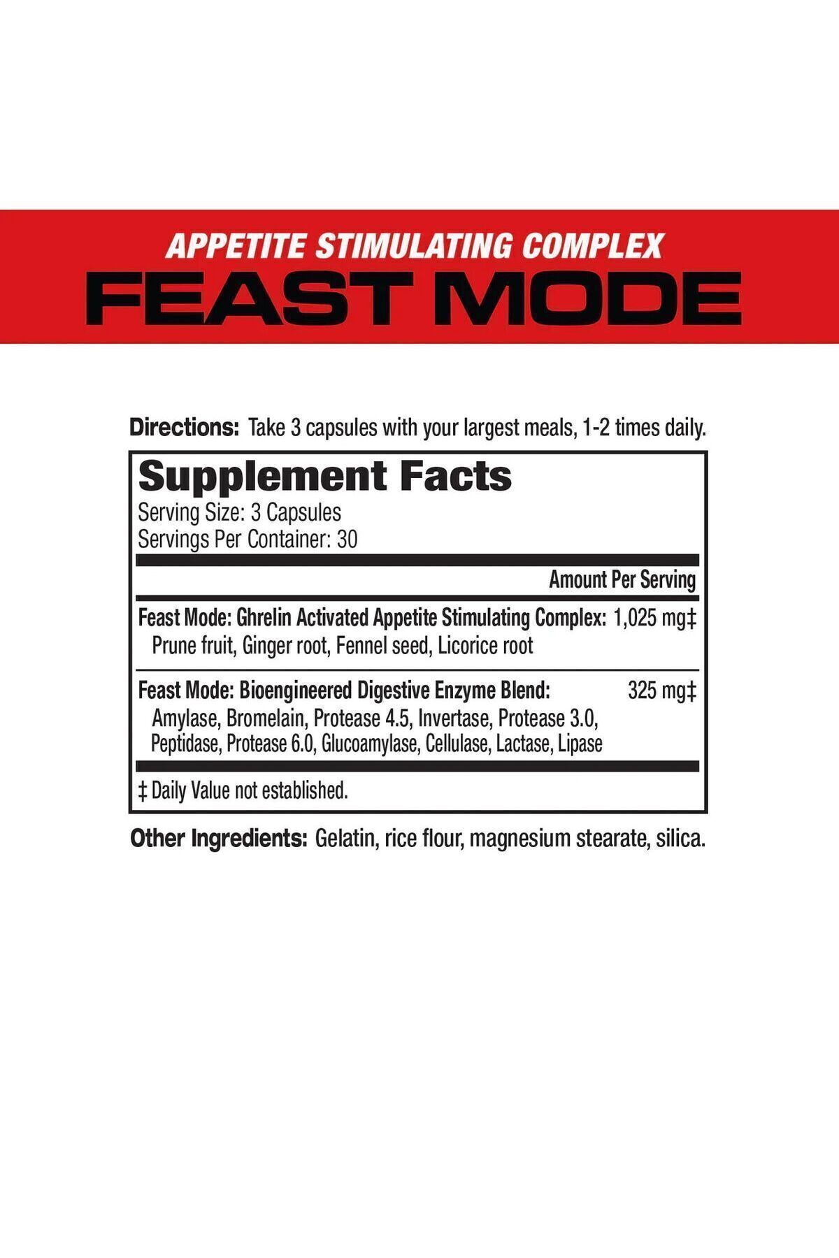 MuscleMeds-Feast Mode Volume Weight Locking - 90 Capsules Appetizing 2