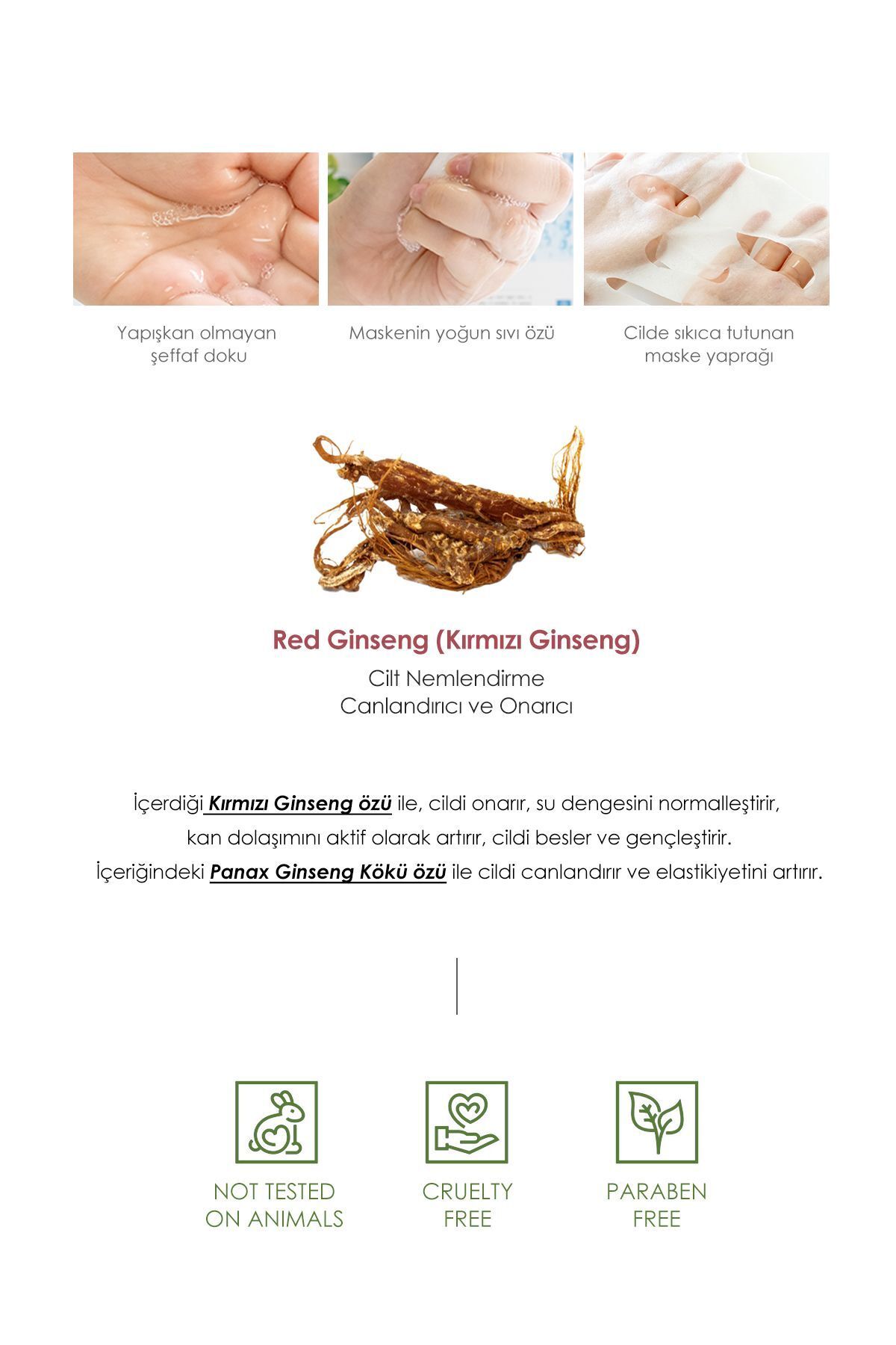 ماسک مرطوب کننده صورت با جینسینگ قرمز ست 5 عددی PRETTYSKIN