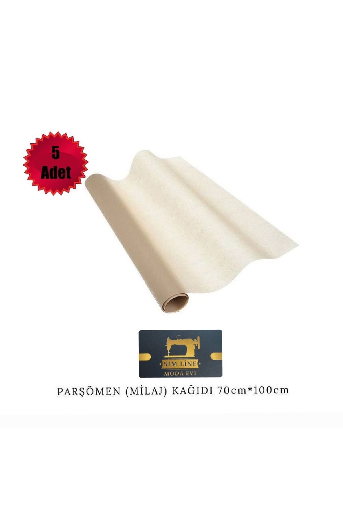 Simline Parşömen Milaj Kağıdı A Kalite(KALIP ÇIKARMA MODA TASARIM 70X100) 5 Adet