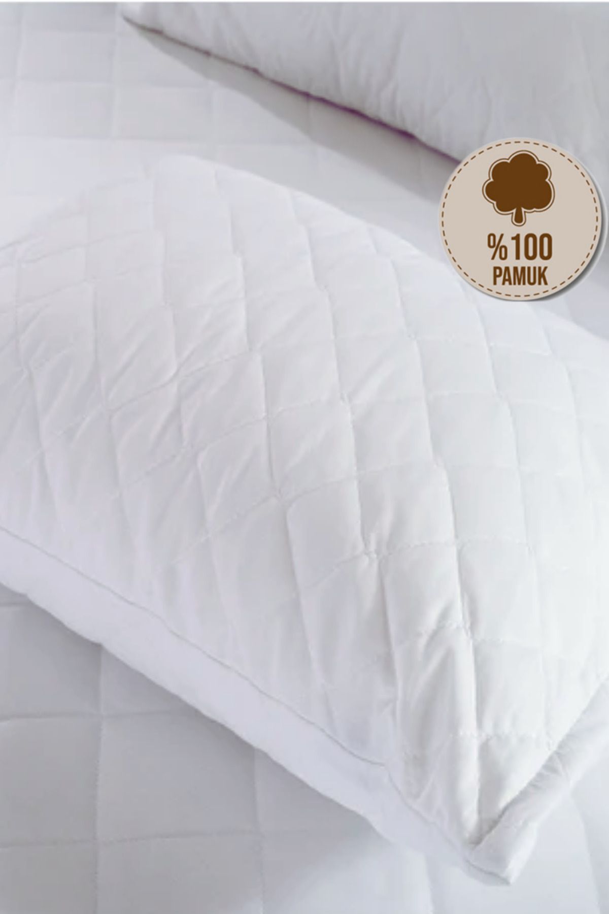 Formeya Ochraniacz Na Poduszkę Pikowany - 100% Bawełny, 1 Sztuka - One Size