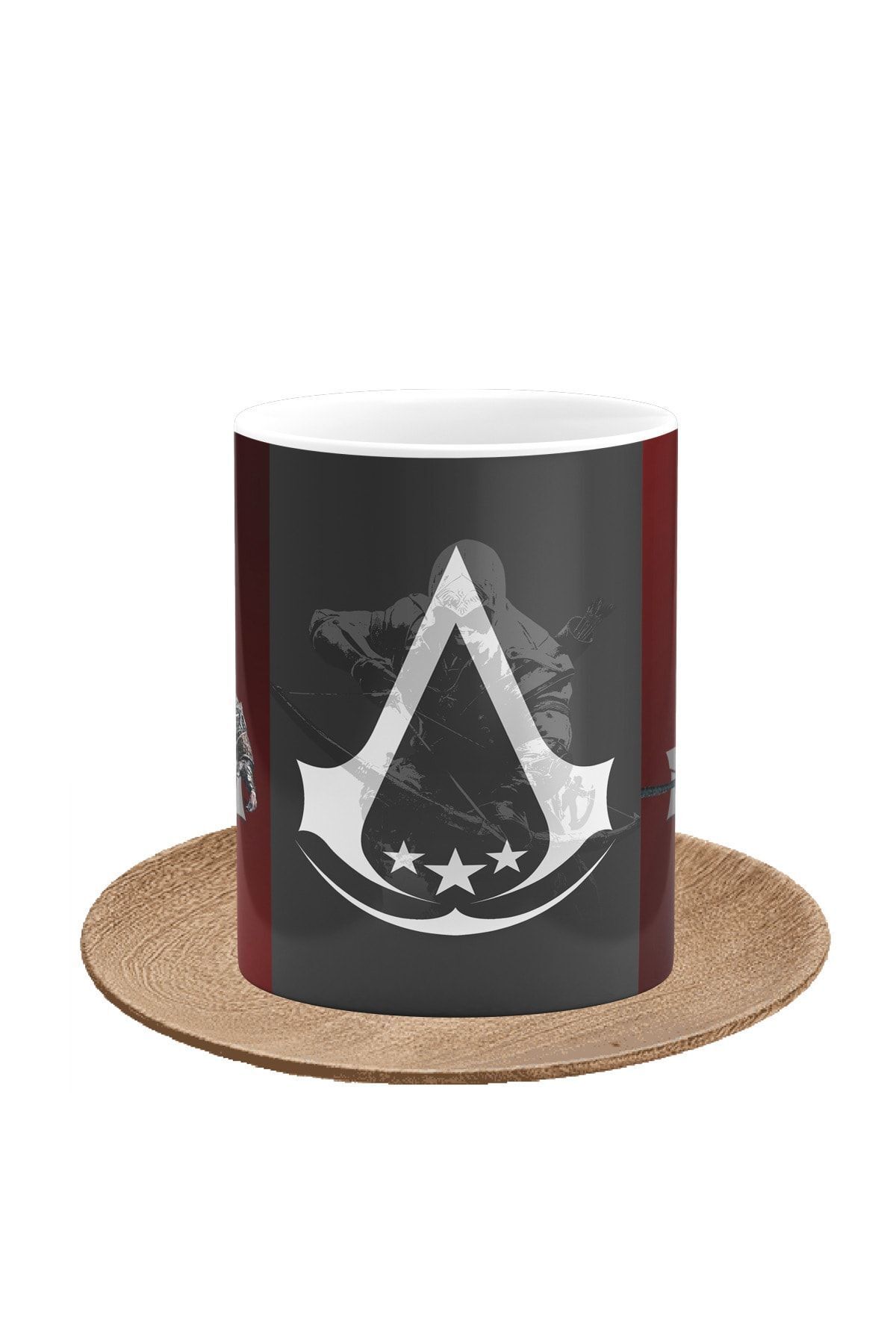 remonz-كوب Assassin's Creed Connor Kenway مصنوع خصيصًا من البورسلين المطبوع للممثلين 2