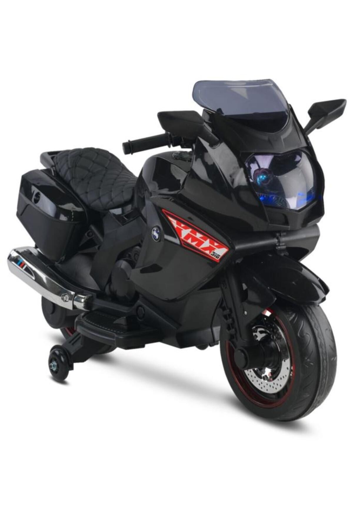 BabyHope Motosiklet Akülü Motor 12 Volt Siyah 438a Xmx-316 Ledli