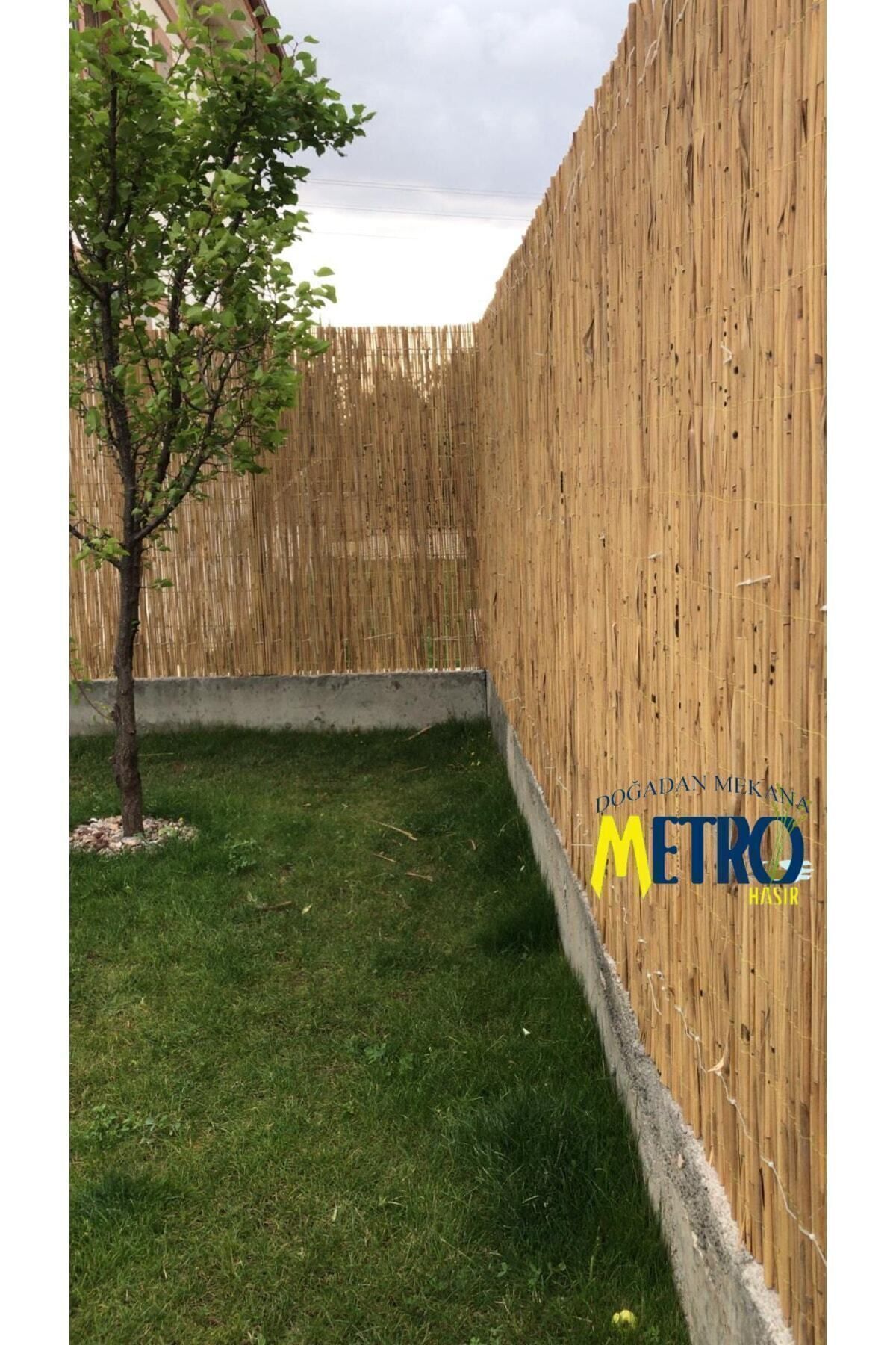 1.5m X 6m Doğal Bambu -bahçe Çiti - Gölgelik Hasır -tavan Dekorasyon 3