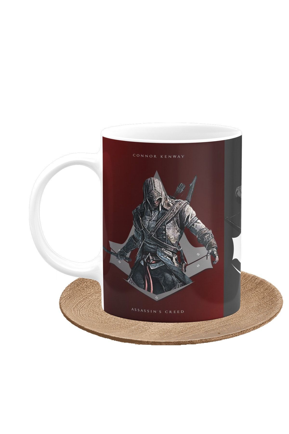 remonz-كوب Assassin's Creed Connor Kenway مصنوع خصيصًا من البورسلين المطبوع للممثلين 3