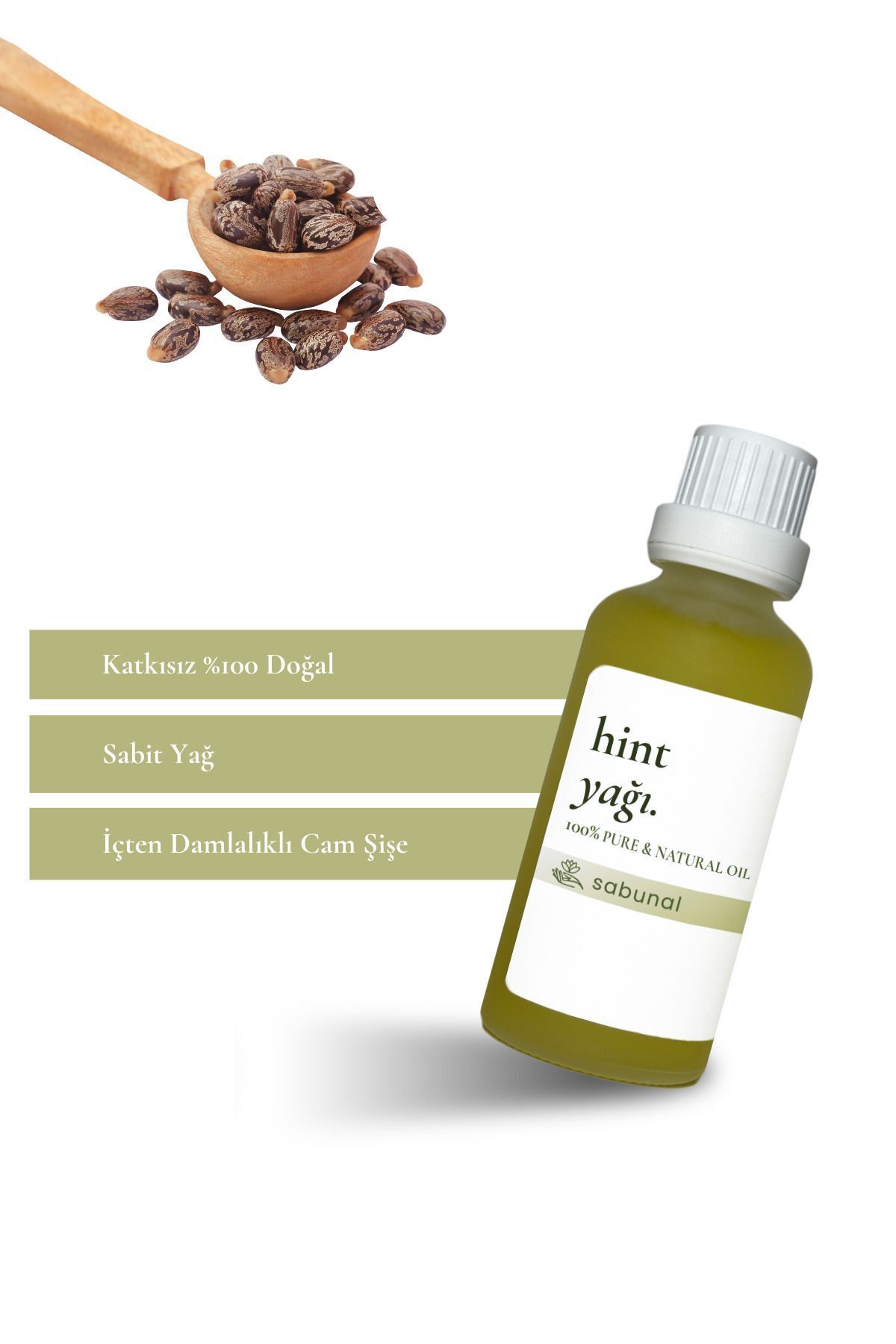 روغن کرچک 50 میلی لیتری مغذی پوست سر، روغن سرد در برابر ریزش مو sabunal