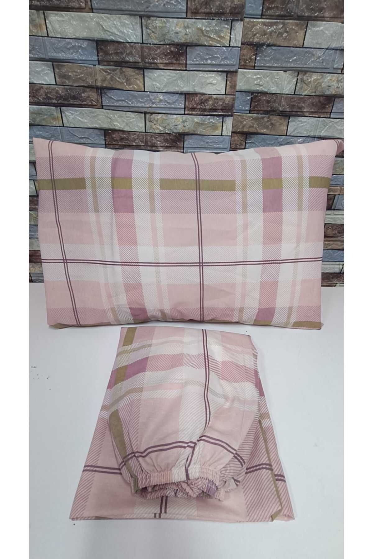 GASEL ÇARŞI-Set geantă dublă din bumbac elastic - 160x200 și 180x200 2