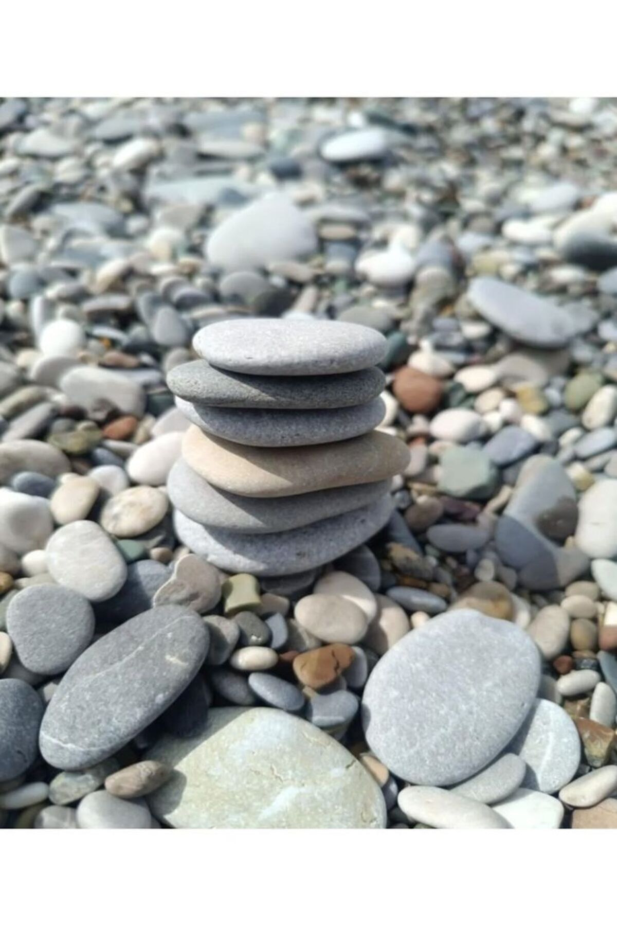 SİDE Yassı Taş 1 Kg. Boyama Hobi Deniz Taşı Mağnet Süs Taşı 5-7 Cm Akvaryum Aşkı