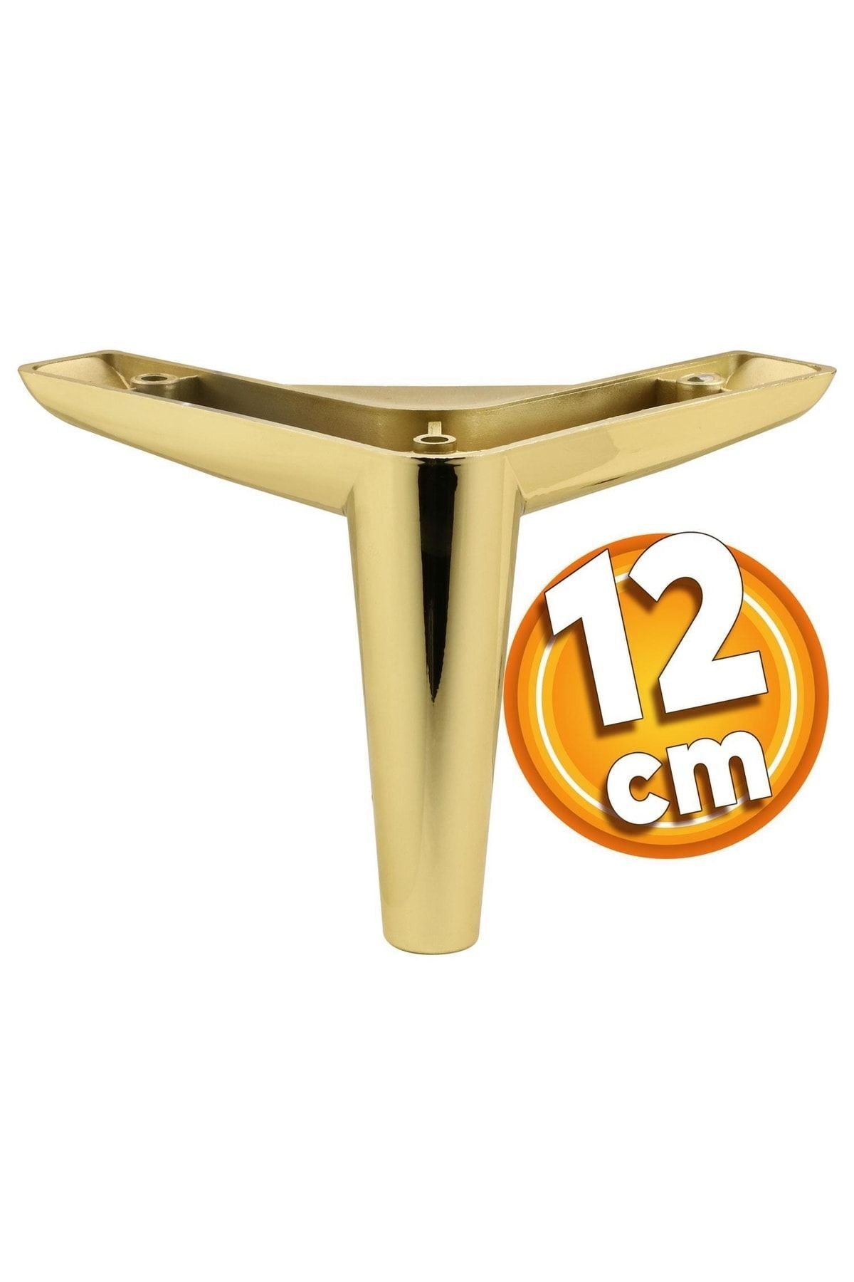 NZB Lüks Mobilya Kanepe Sehpa Tv Ünitesi Koltuk Ayağı 12 Cm Gold Altın Baza Ayak
