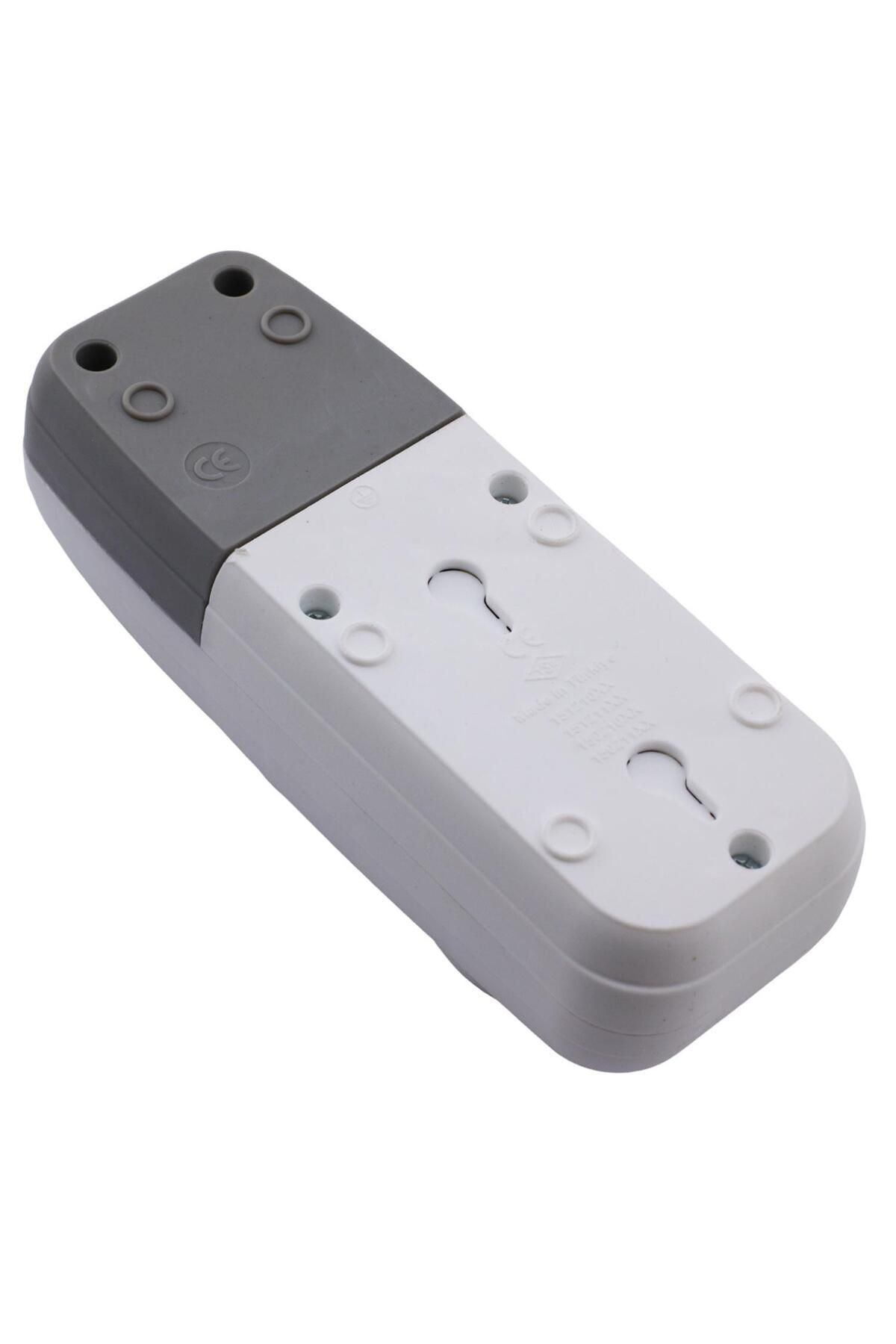 NZB-Switched 2-Piece Group Socket Terminal Plug Socket Grounded Multi-Group Socket Coupler Double Wireless 2