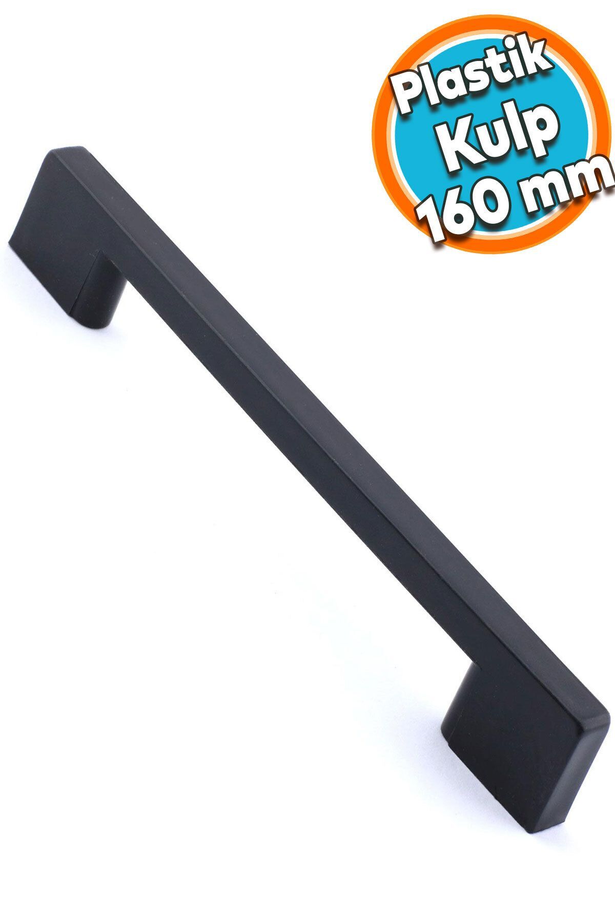 NZB Mobilya Mutfak Dolabı Çekmece Dolap Kulpları Kapak Kulpu Kulbu Siyah 160 mm Plastik Kulp