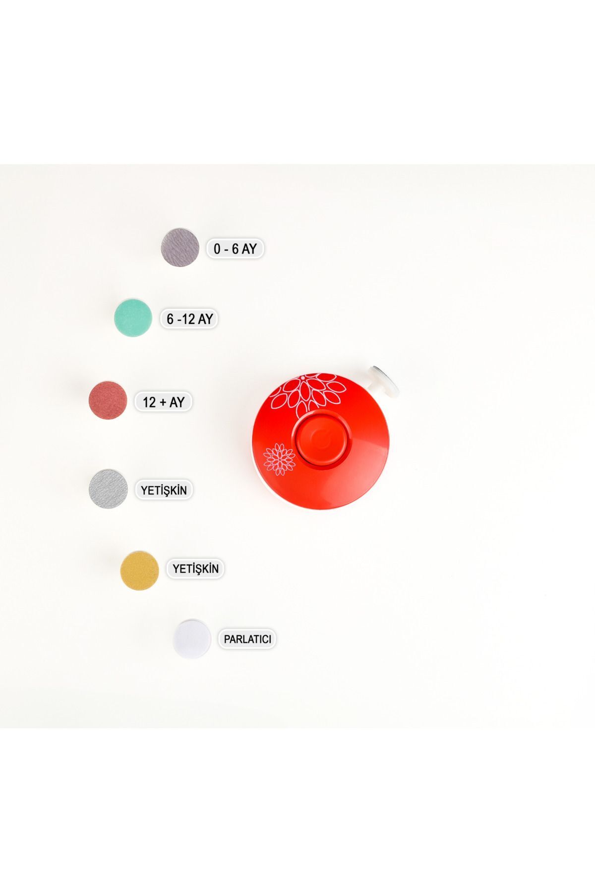 HODAF Bebek Tırnak Törpüleyici Pilli Manikür Seti 6 Başlıklı Yenidoğan Tırnak Makası Bebek Bakım fotoğrafı 3 (önizleme)