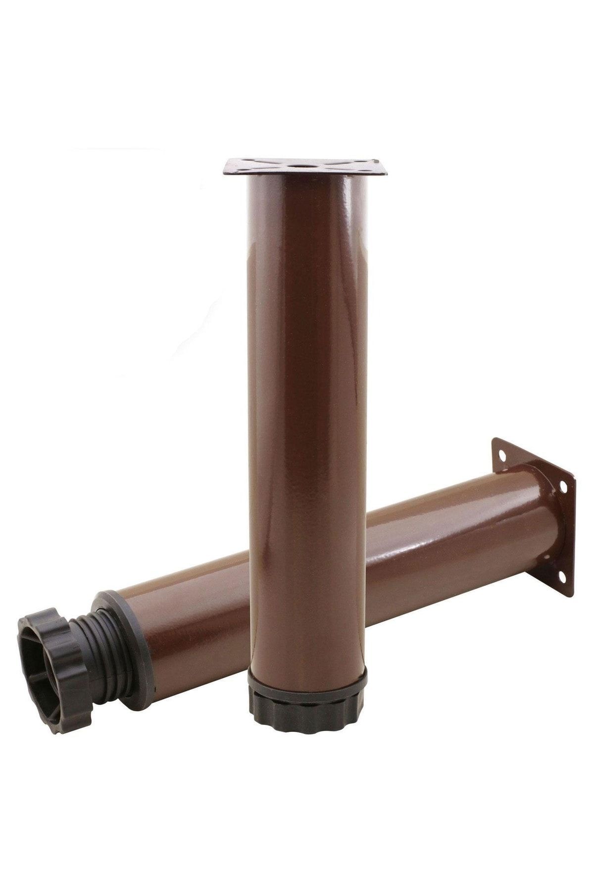 NZB Mobilya Kanepe Baza Koltuk Metal Destek Ayağı Ayarlanabilir Kahverengi Ayak 20 Cm