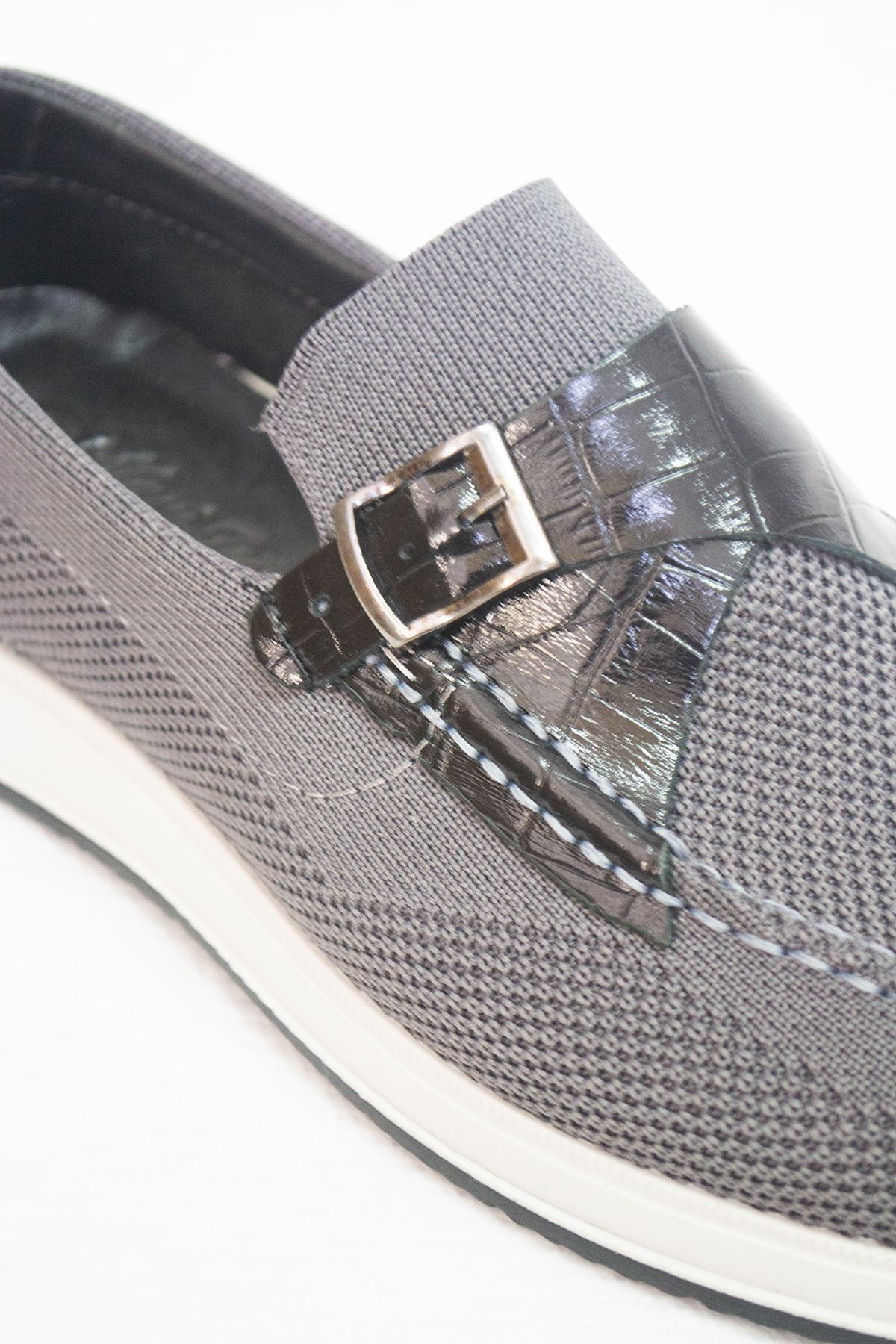 marco bufy-Knitwear Buckle Men's Shoes 2