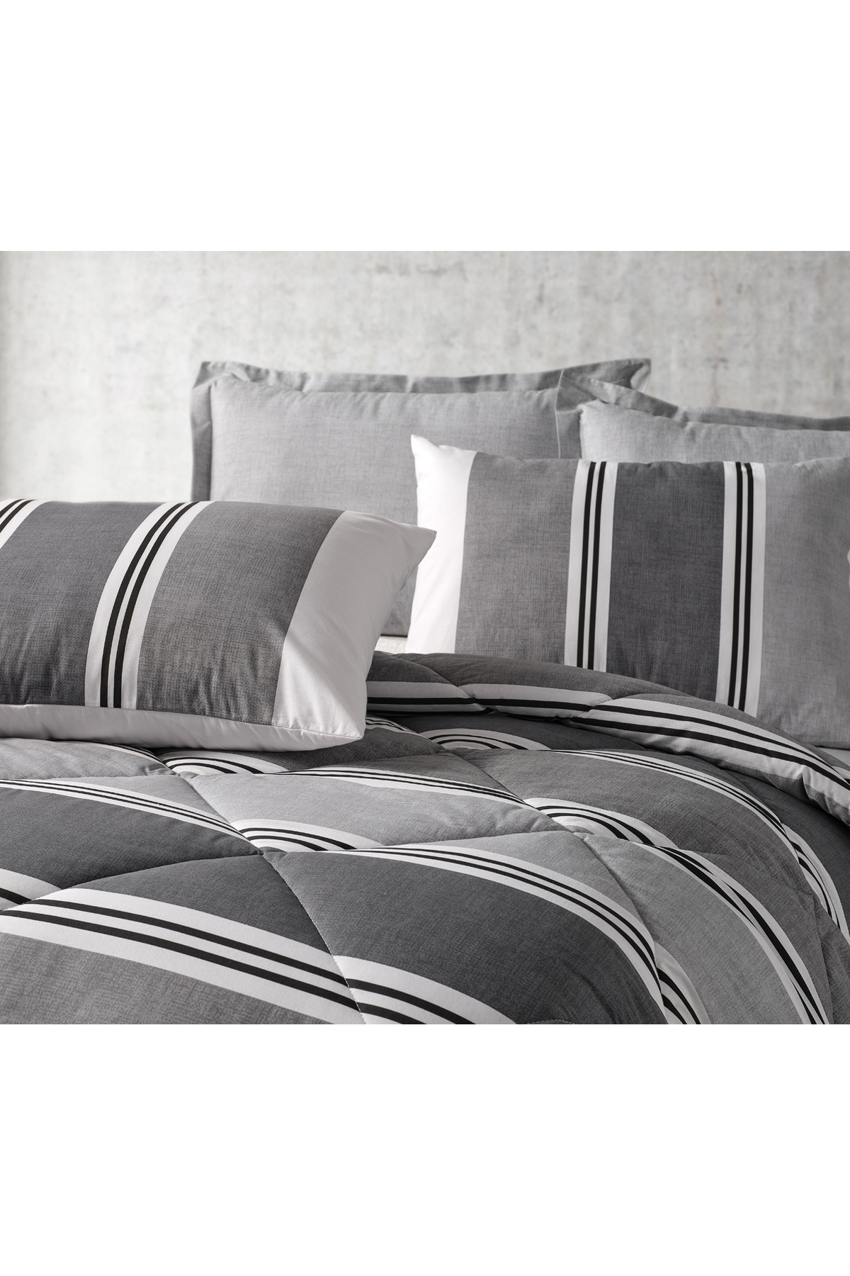 ست خواب دو نفره  خاکستری Doqu Home | 2Q9CMFEASY0020154 اورجینال - تصویر 3