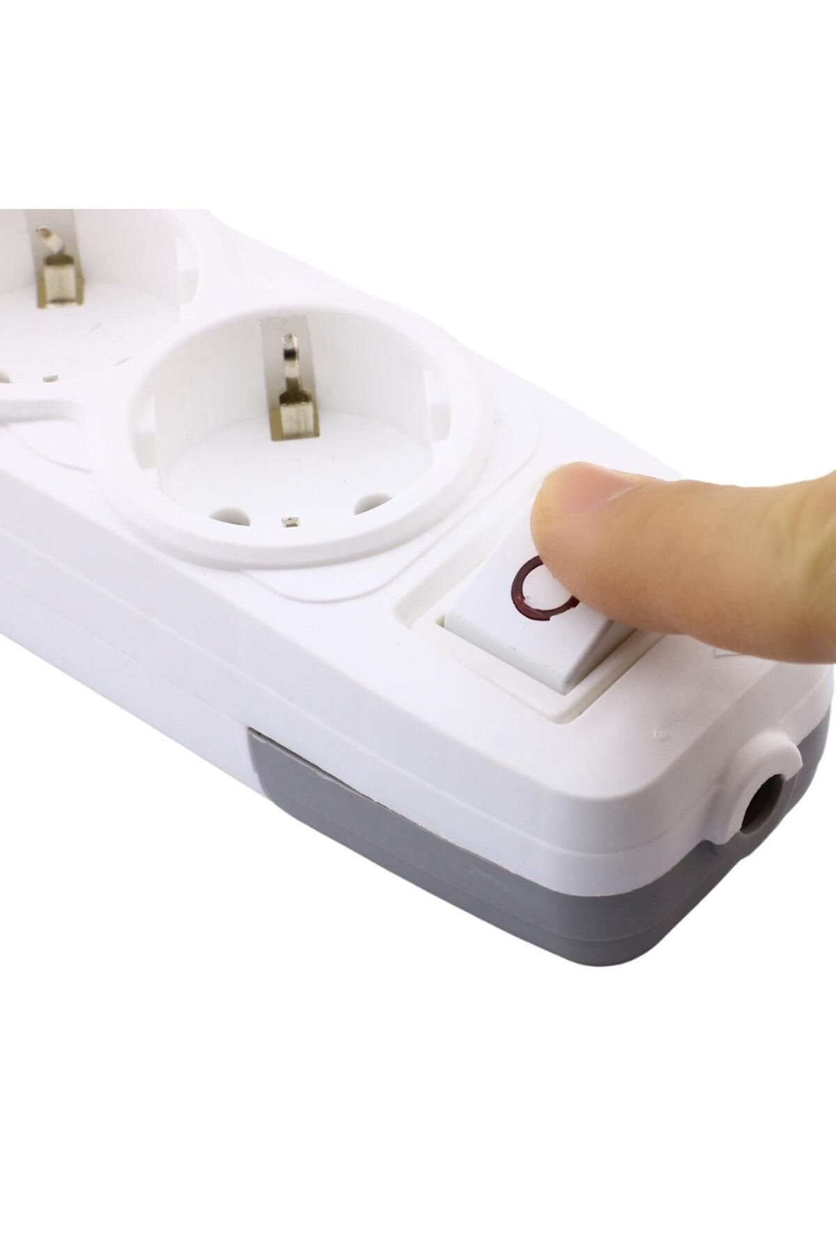 NZB-Switched 2-Piece Group Socket Terminal Plug Socket Grounded Multi-Group Socket Coupler Double Wireless 5