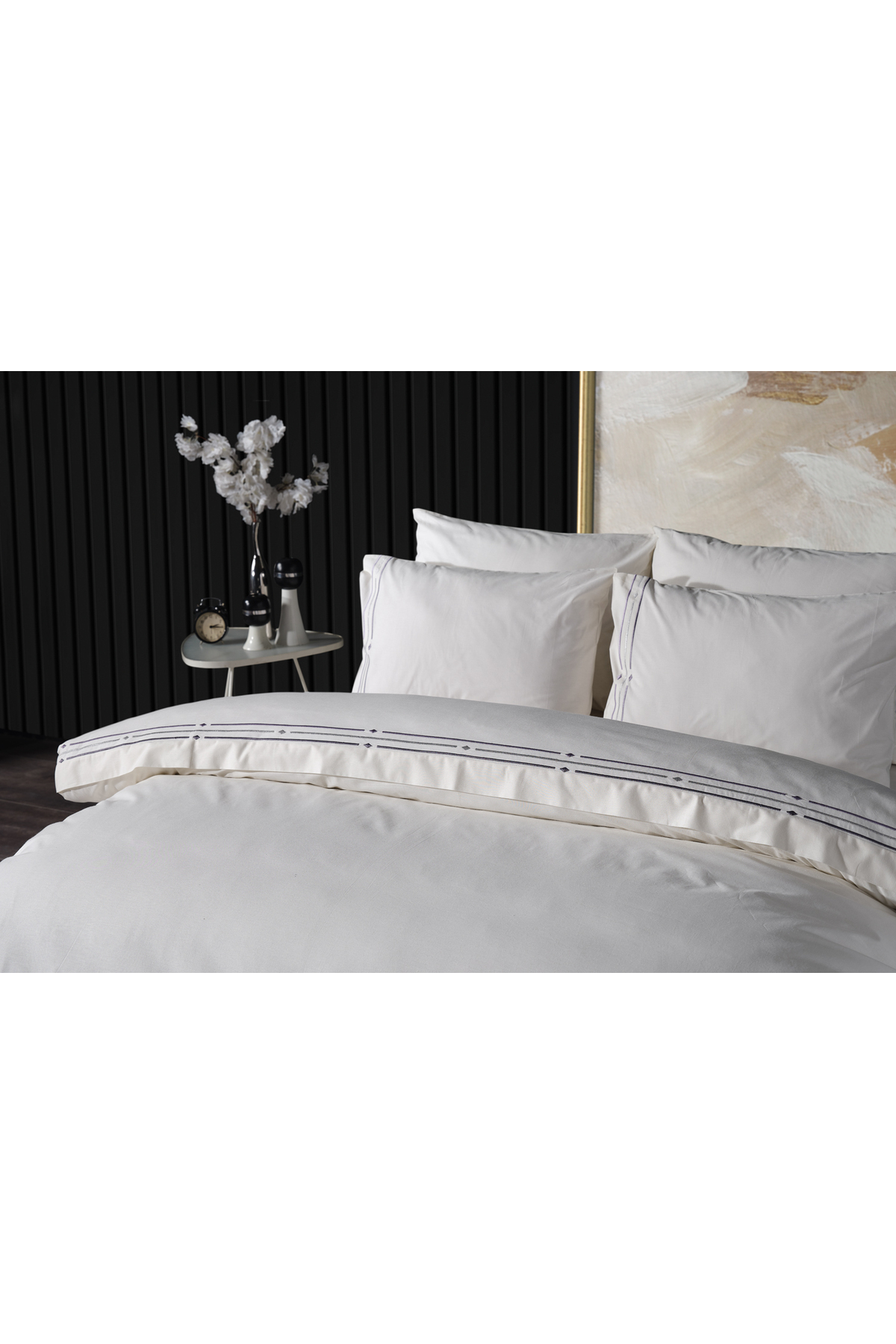 سرویس خواب  آبی سرمه ای Doqu Home | 2Q9NTKZLDA0020003 اورجینال - تصویر 5