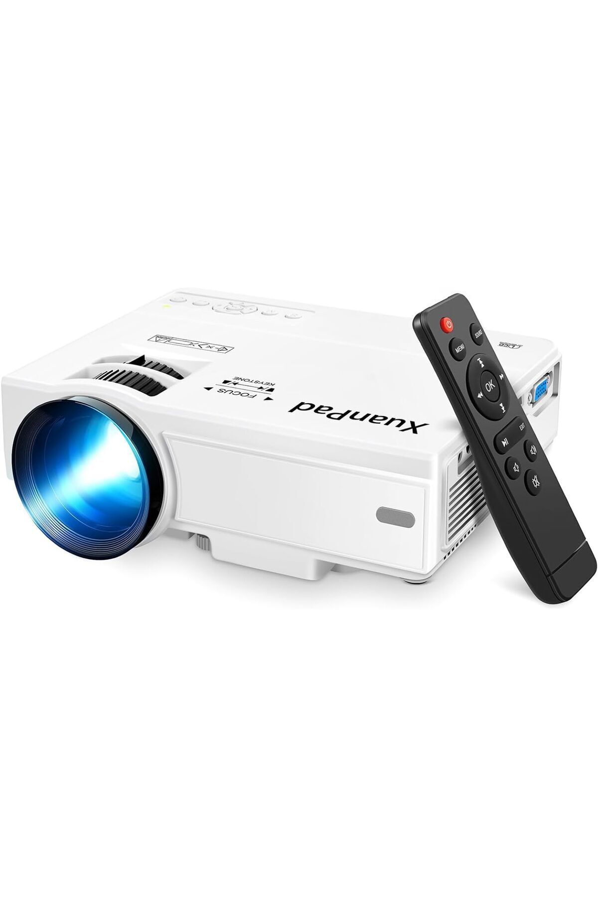 Yok Mini Projektör Taşınabilir video projektörü, 55000 Saat Multimedya Ev Sineması film Projektörü