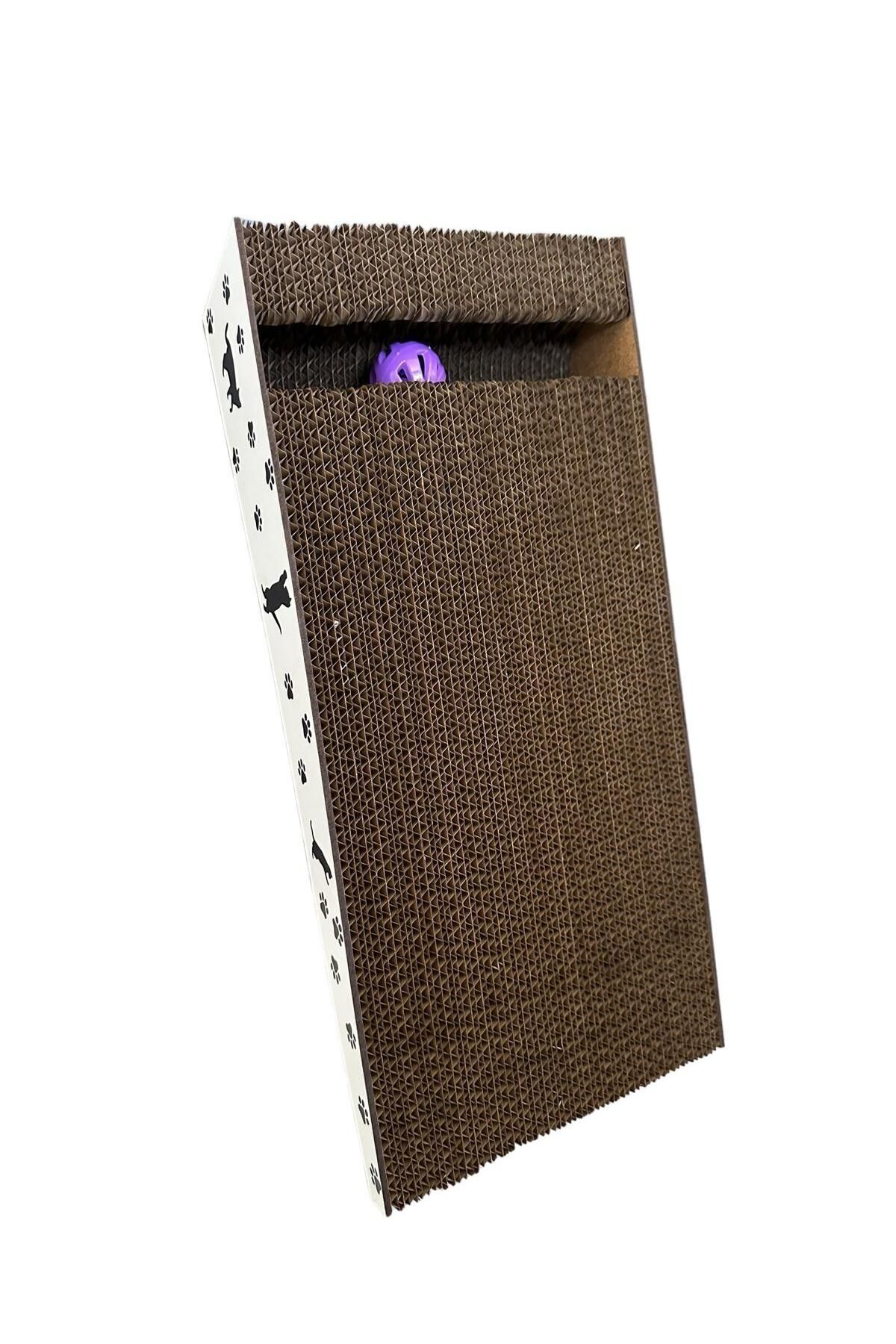 Ekinix-Reversible Cat Scratcher Toy - Mdf Coated, 21*43*8 cm Catnip with Gift 2