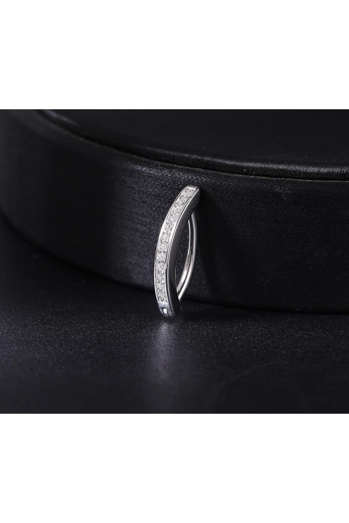 agbtasarım-1st Level Zircon Stone Stringed Hook - Single and Double Intersection Piercing (Special Design) 4