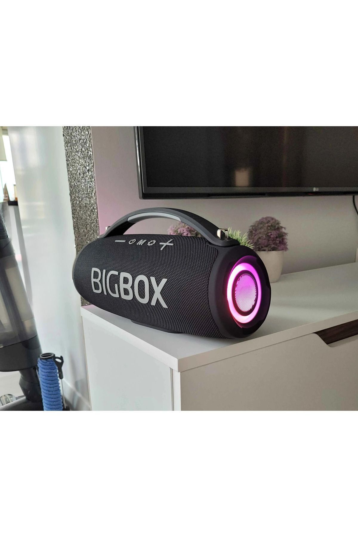 Bigbox 40W Güç Çift Bass Usb Hafıza Kartı Aux Fm RGB Led Işıklı Bluetooth Hoparlör Hi-Fi Ses Bombası 4