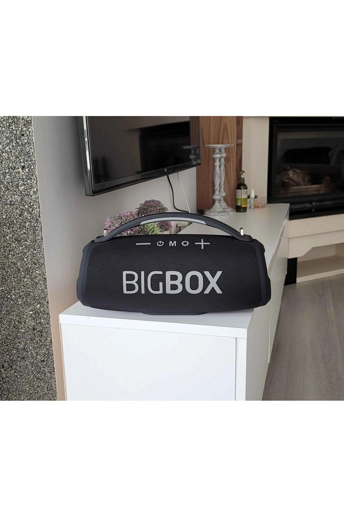 Bigbox 40W Güç Çift Bass Usb Hafıza Kartı Aux Fm RGB Led Işıklı Bluetooth Hoparlör Hi-Fi Ses Bombası 5