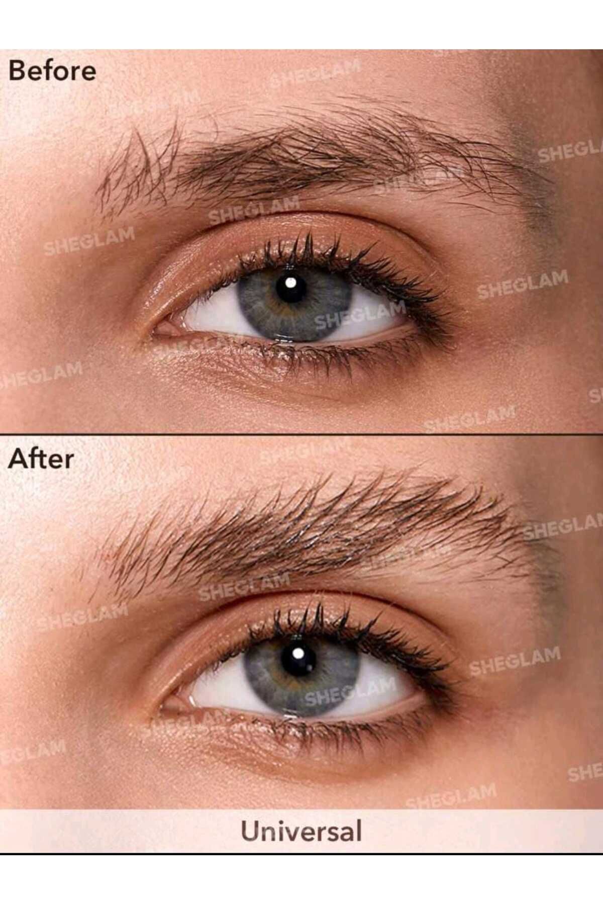 SHEGLAM تثبیت کننده ابرو (بی رنگ) حالت دادن، پر کردن و فیکس کردن ابروها