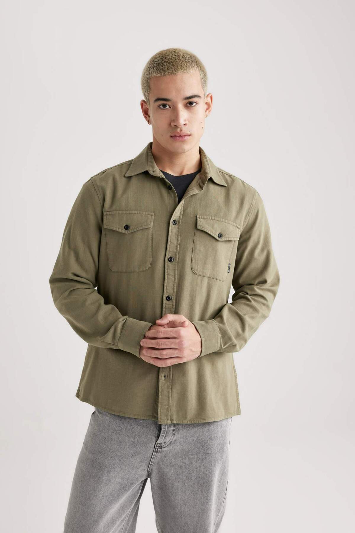 پیراهن مردانه دفاکتو | B2654AX23AU Defacto - Image 4