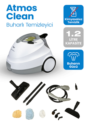 Fakir Atmos Clean Çok Fonksiyonlu Buharlı Temizlik Makinası - Buharlı Temizle...