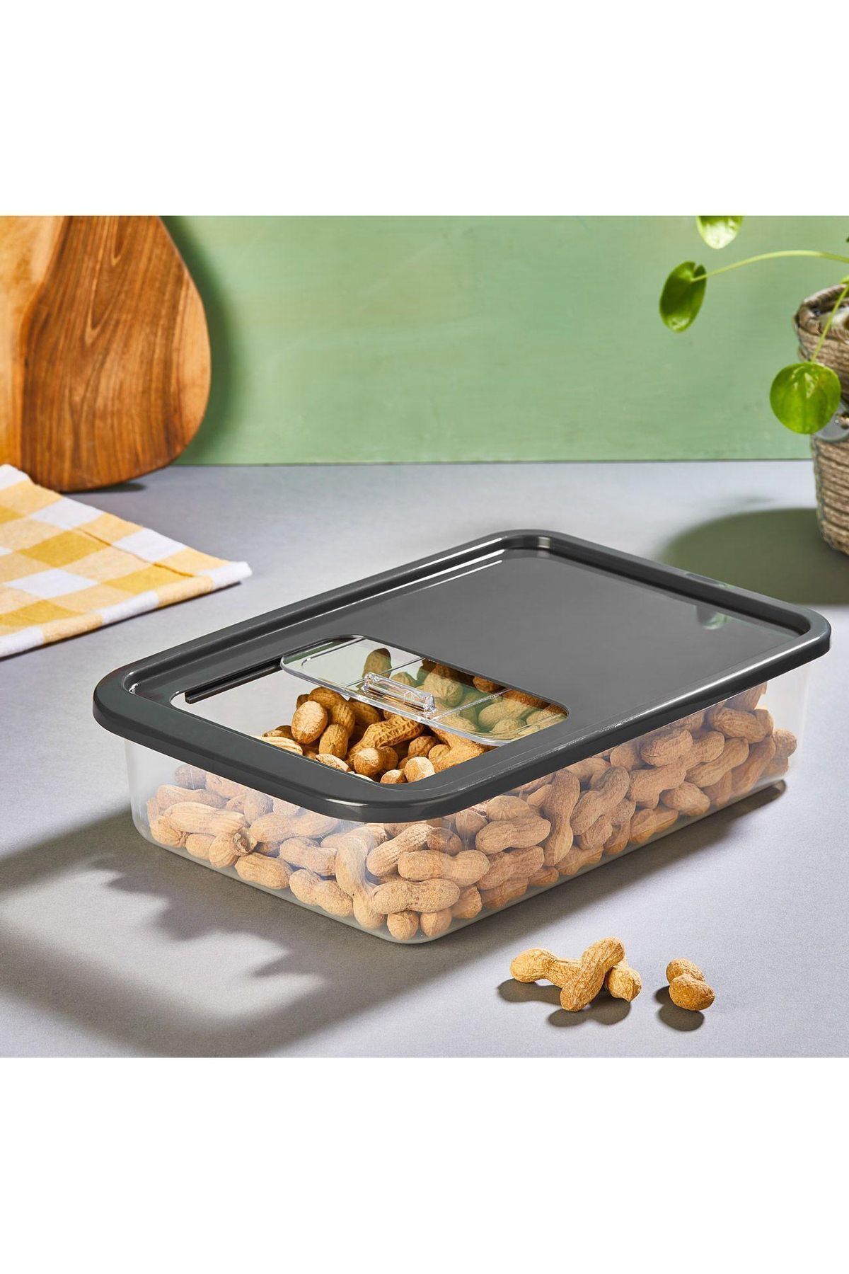 KRM HOME-5 Lt Multibox - Multi-Purpose Food and Pulses vs. Storage Container with Easy Sliding Lid 3
